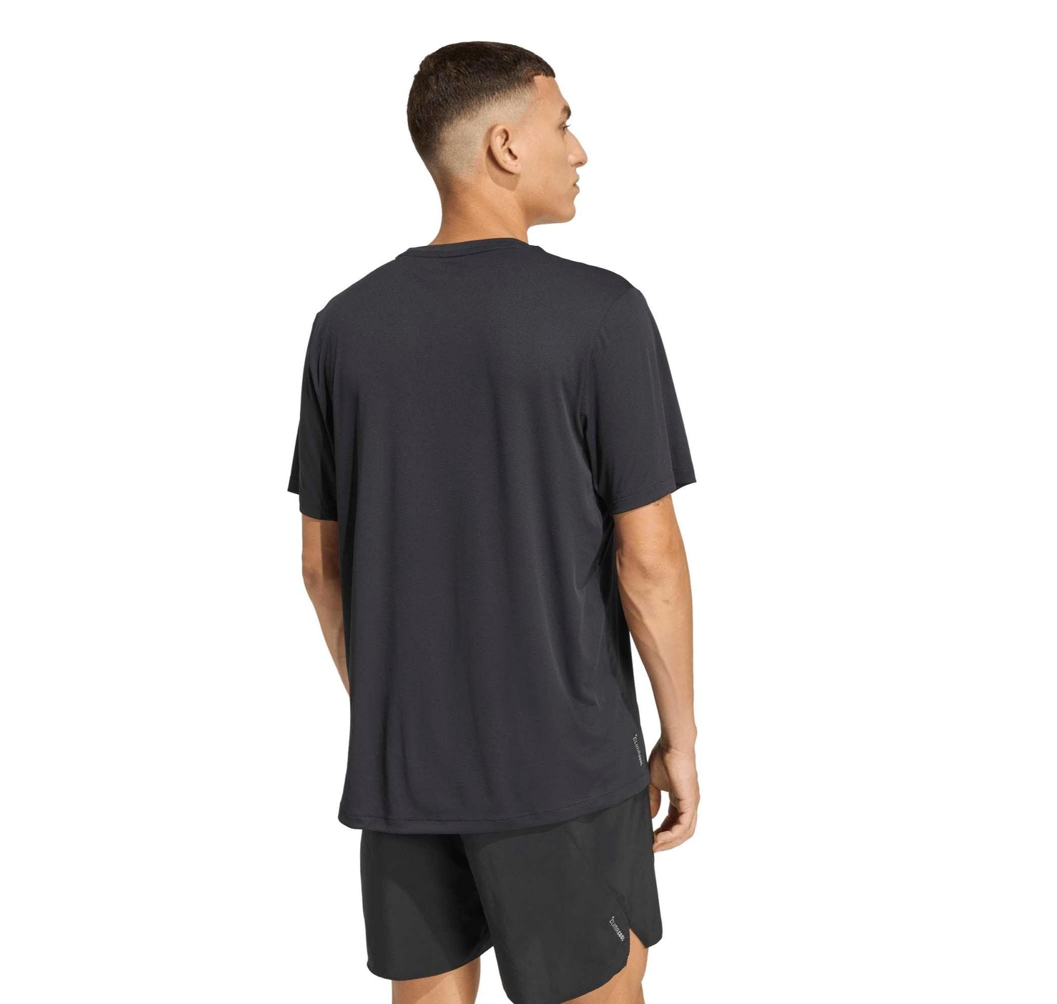 adidas adidas Run Ess Tee M Erkek T-Shirt Siyah - 3