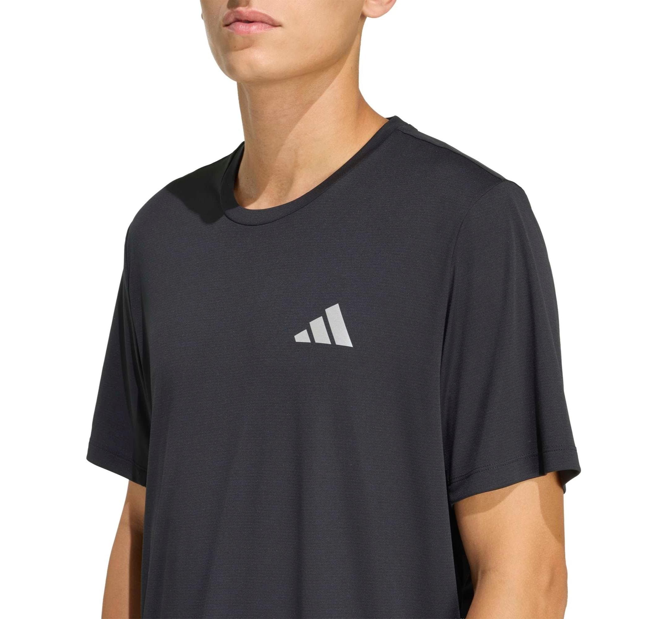 adidas adidas Run Ess Tee M Erkek T-Shirt Siyah - 4