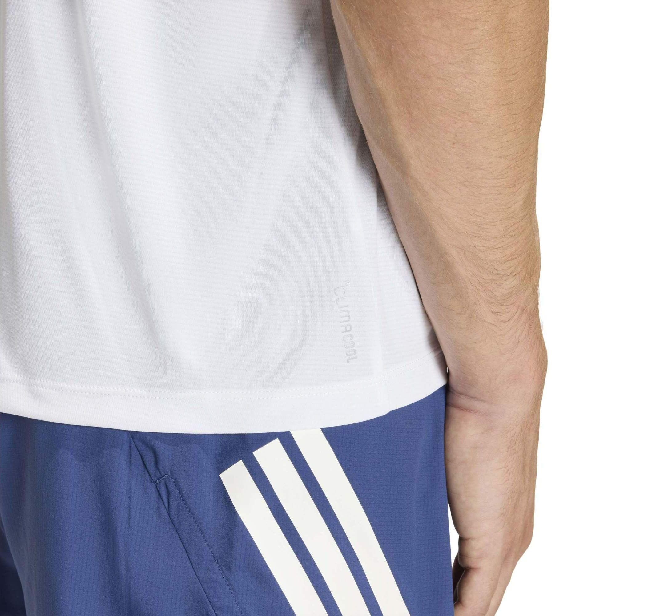 adidas adidas Run Ess Tee M Erkek T-Shirt Beyaz - 4