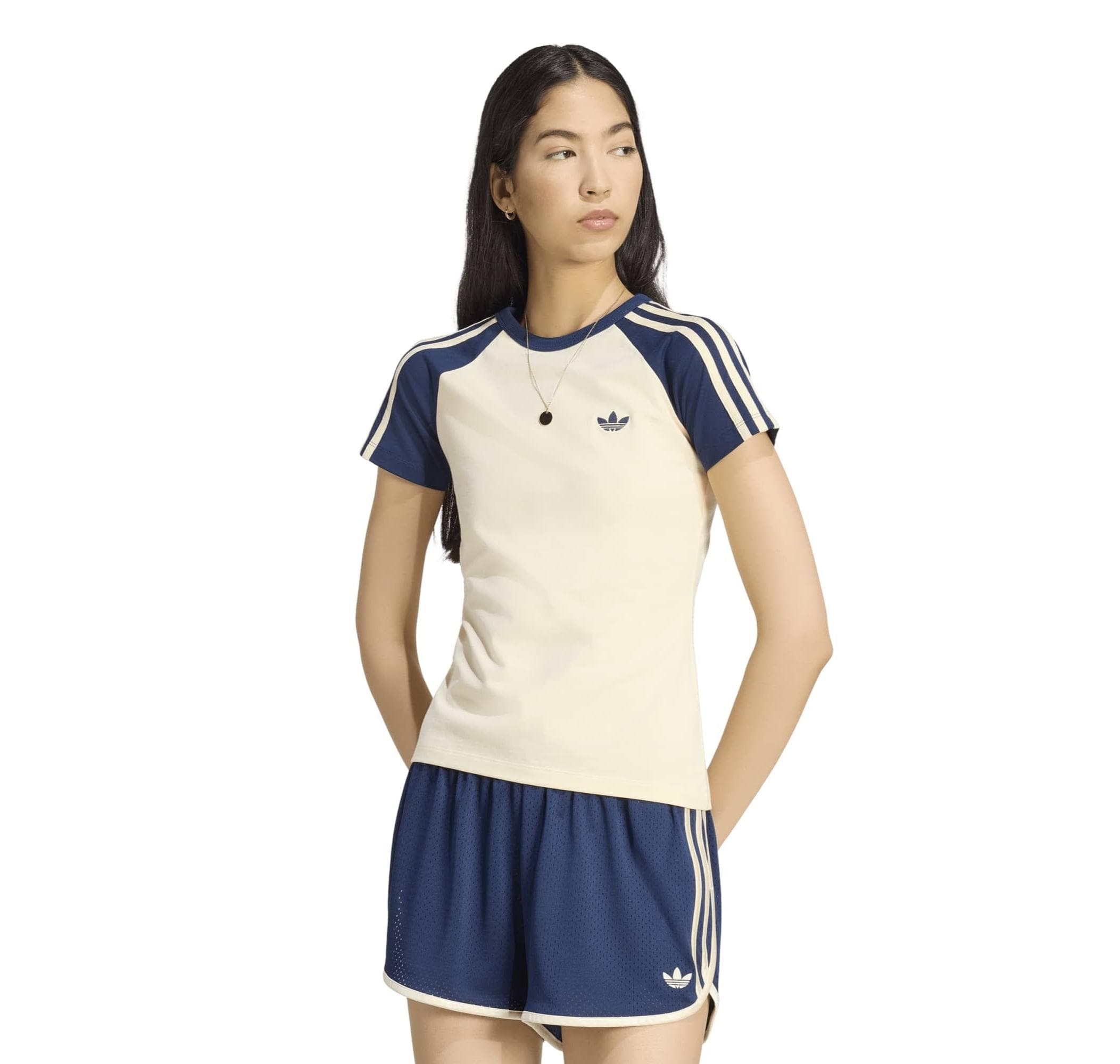 adidas adidas Sst Tee Kadın T-Shirt Krem