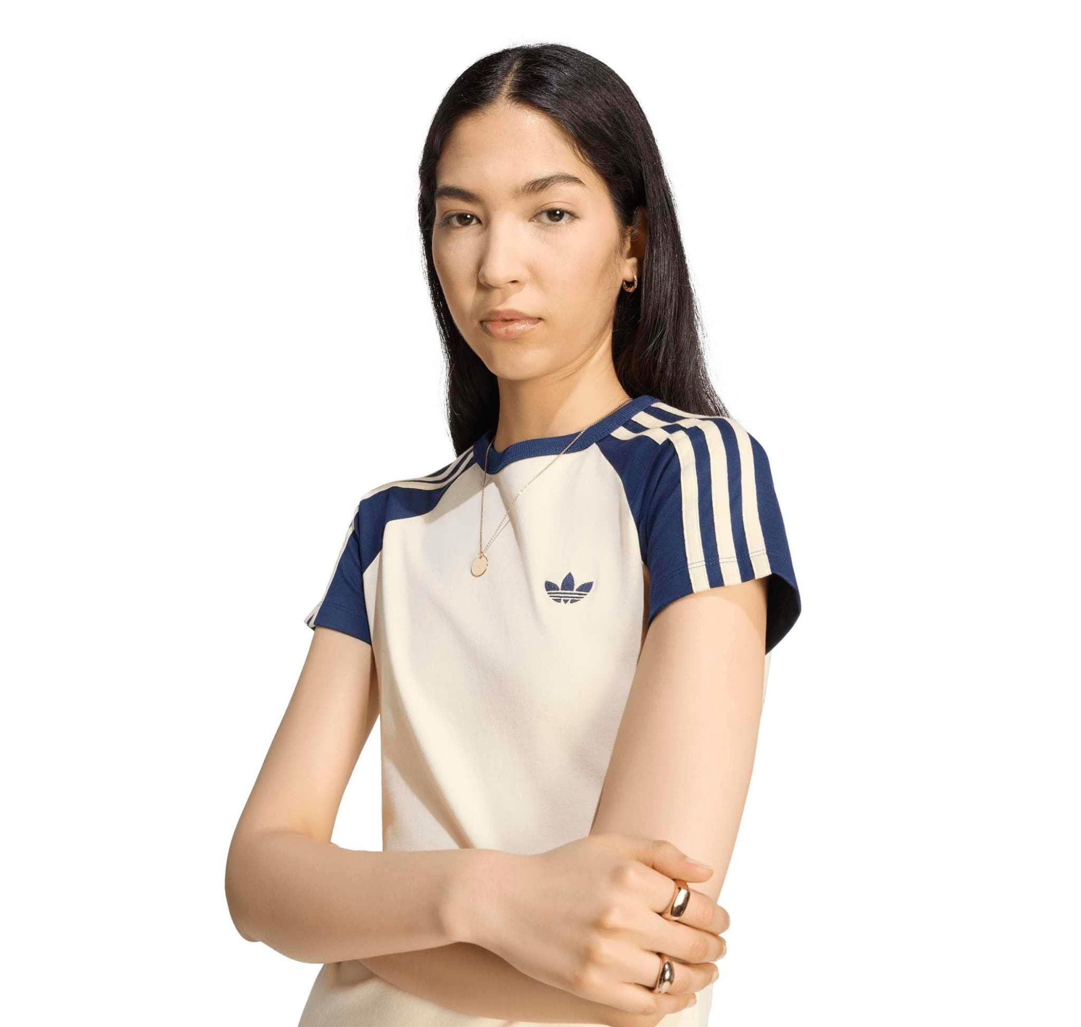 adidas adidas Sst Tee Kadın T-Shirt Krem - 3