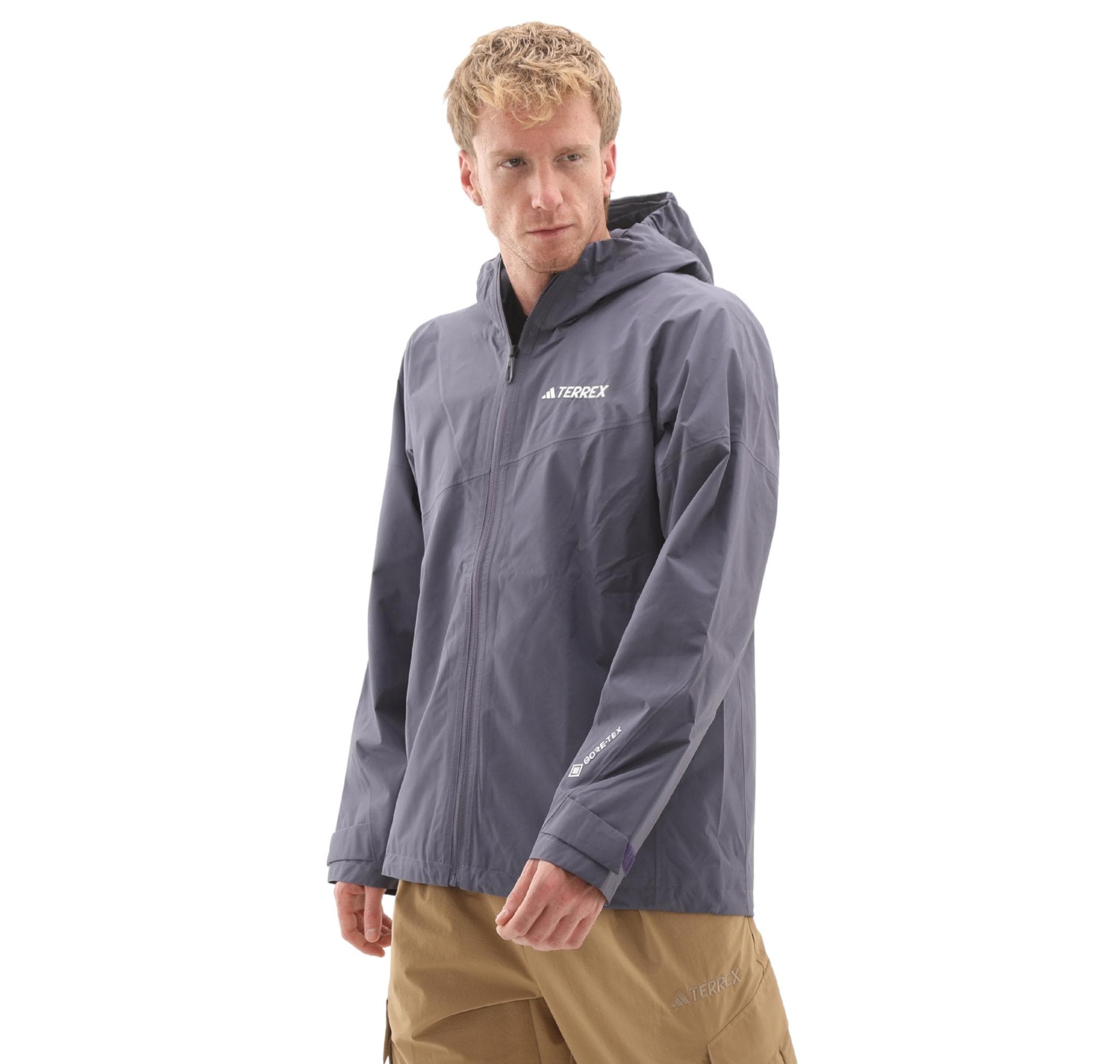 adidas adidas Terrex Xperior 2L Gore-Tex Erkek Yağmurluk-Rüzgarlık Mavi - 3