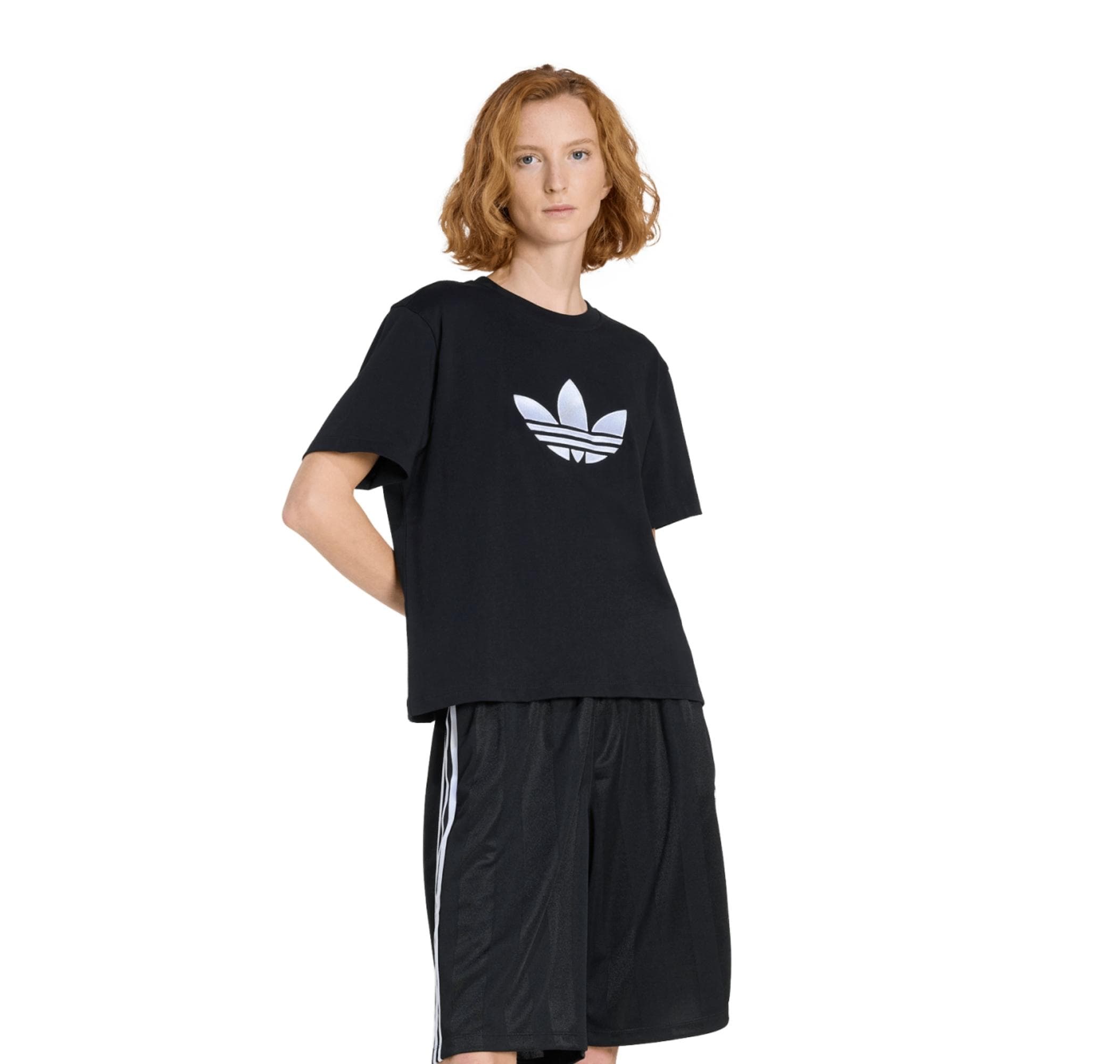adidas adidas Trefoıl Boxy T Kadın T-Shirt Siyah - 2