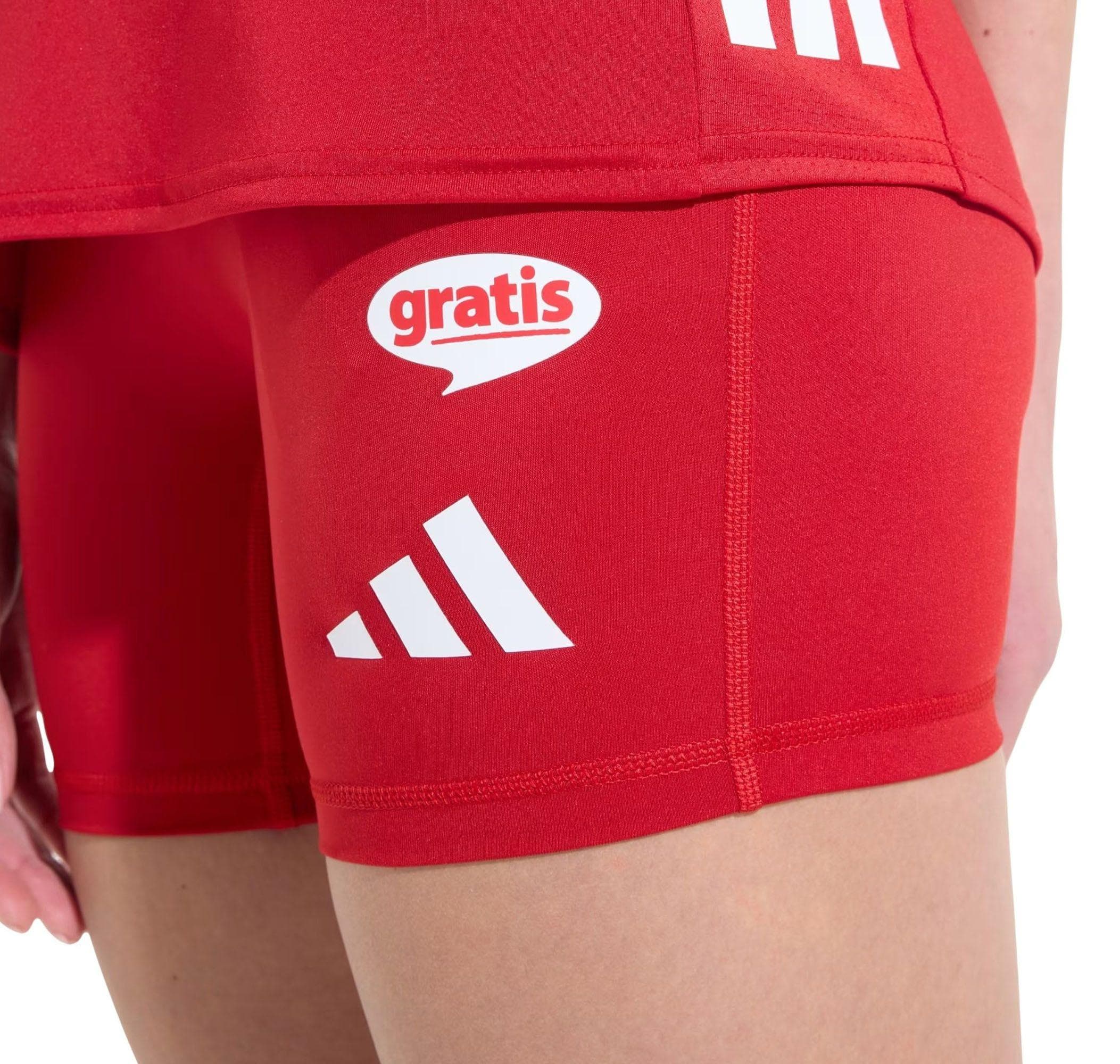adidas adidas Türkiye Voleybol Milli Takımı Kadın Voleybol Taytı Kadın Forması Kırmızı - 4