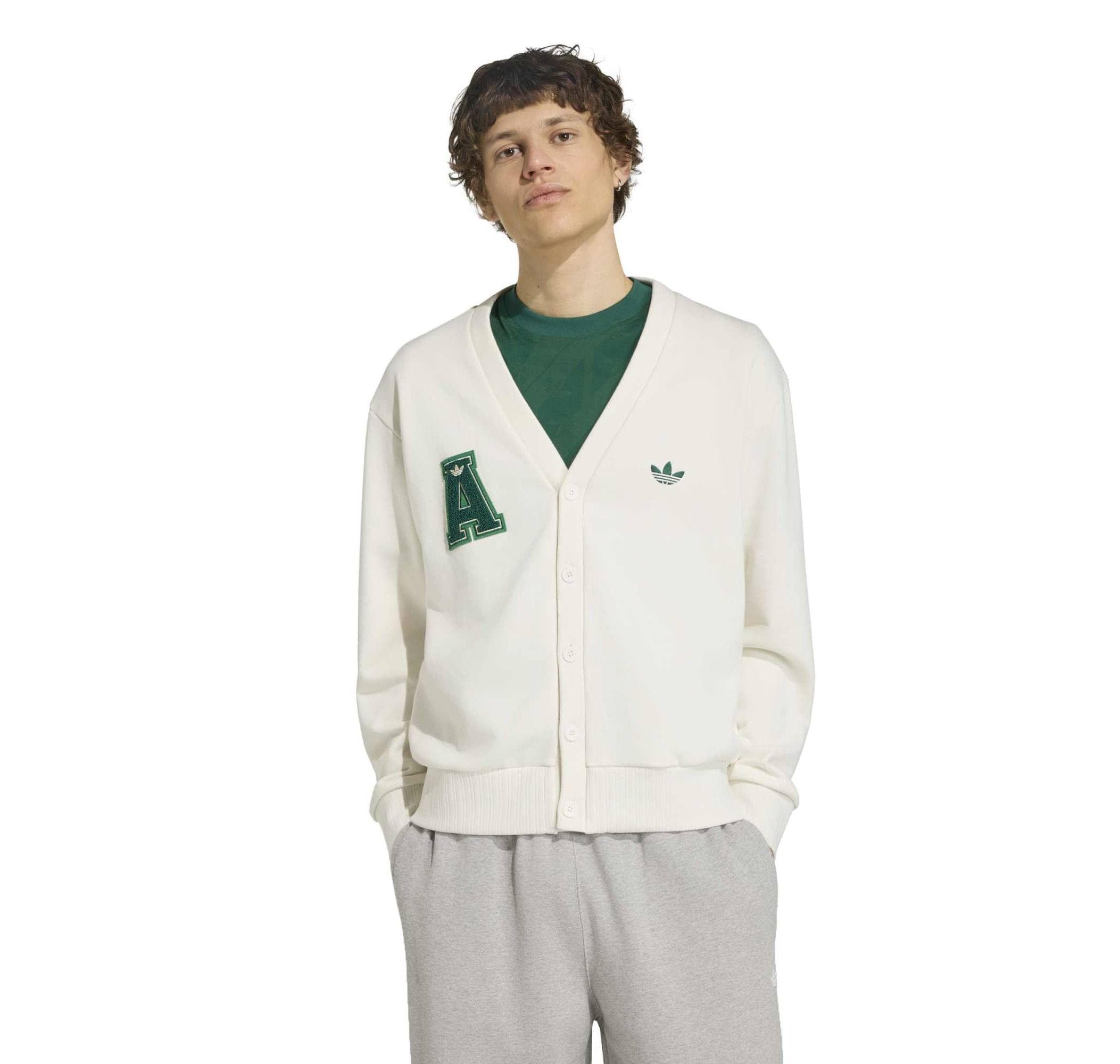 adidas adidas Varsıty Cardıga Erkek Ceket Beyaz