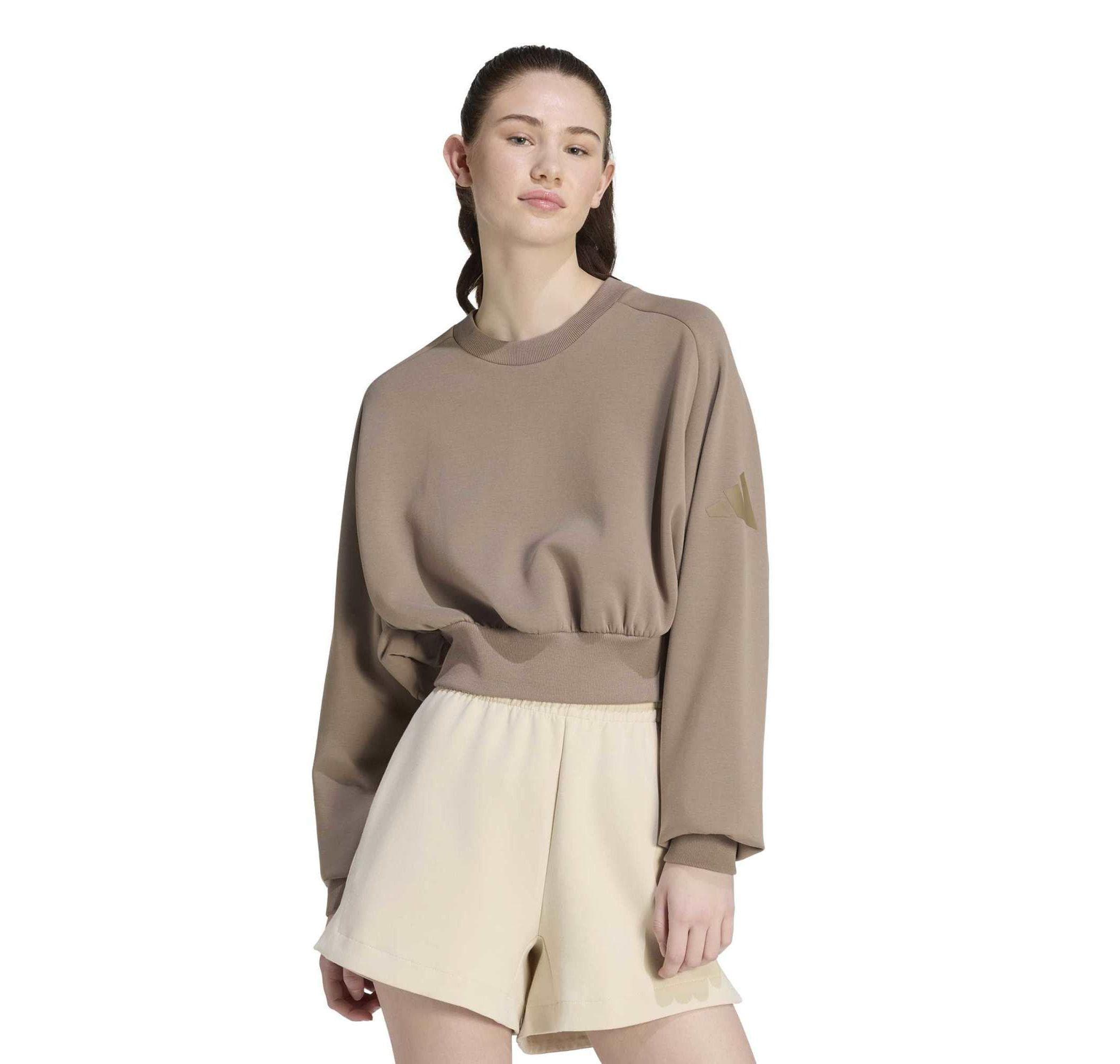 adidas adidas W All Szn Sl Sw Kadın Sweatshirt Bej