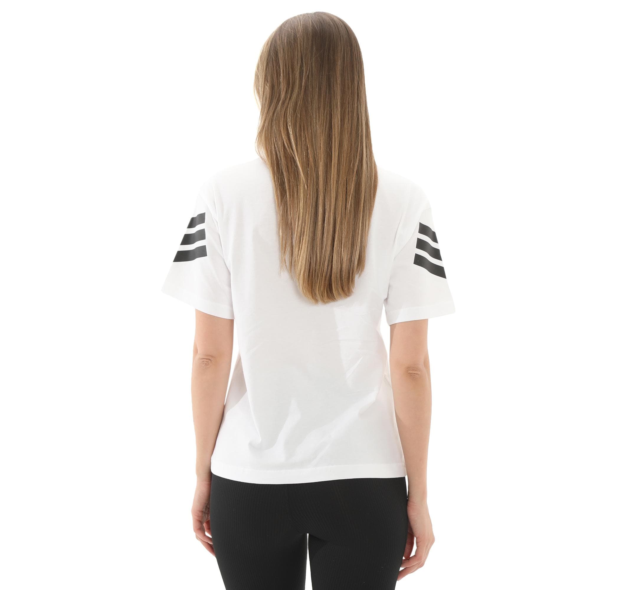adidas adidas W Fı 3S Tee Kadın T-Shirt Beyaz - 4