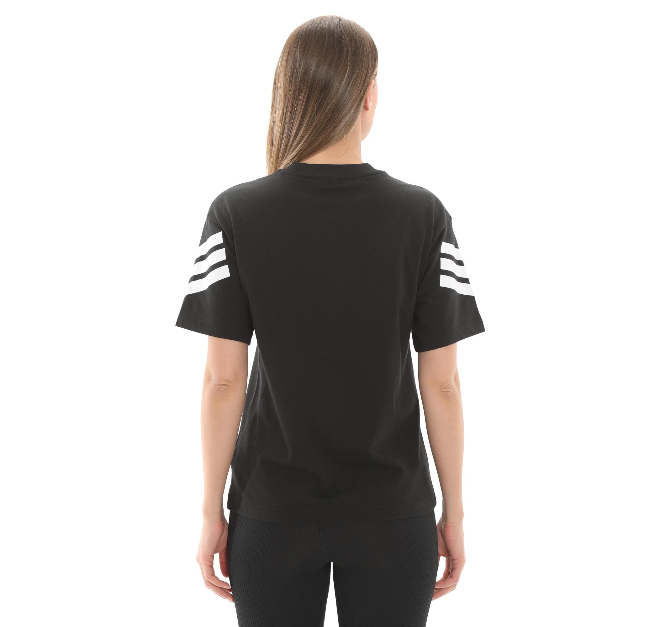 adidas adidas W Fı 3S Tee Kadın T-Shirt Siyah - 4