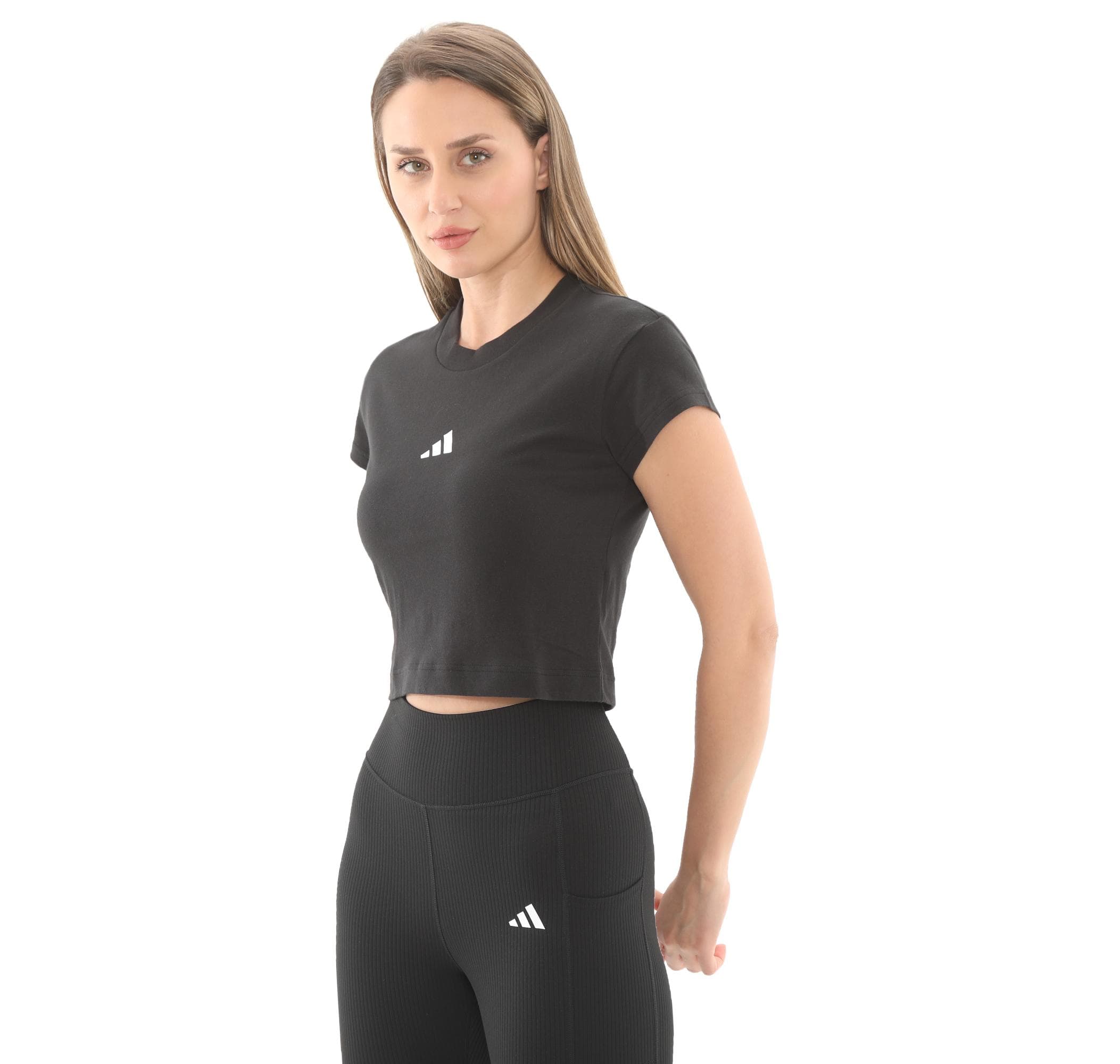 adidas adidas W Fı Sl Bb Tee Kadın T-Shirt Siyah - 2