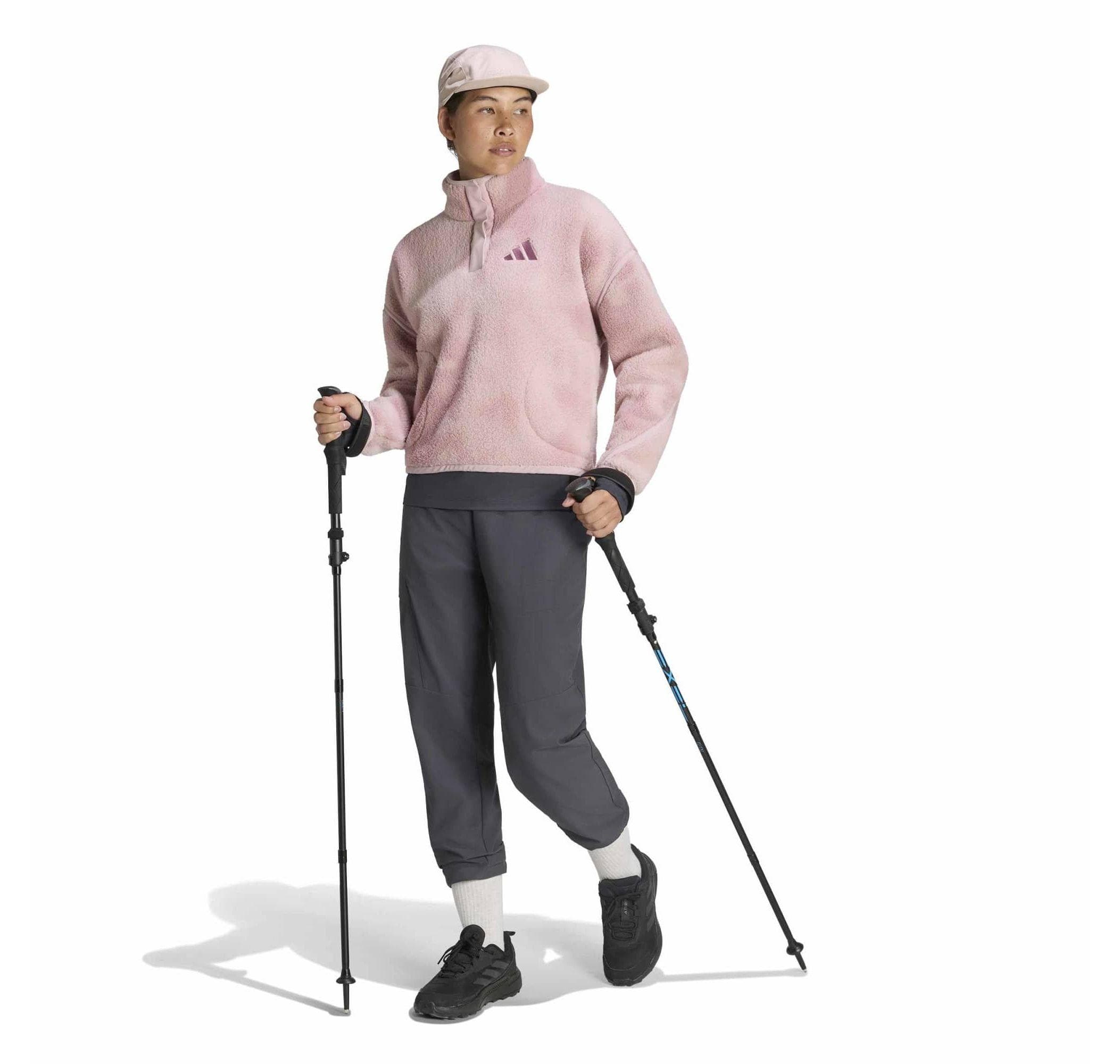 adidas adidas W Mt Ess Hp Aop Kadın Sweatshirt Pembe - 5