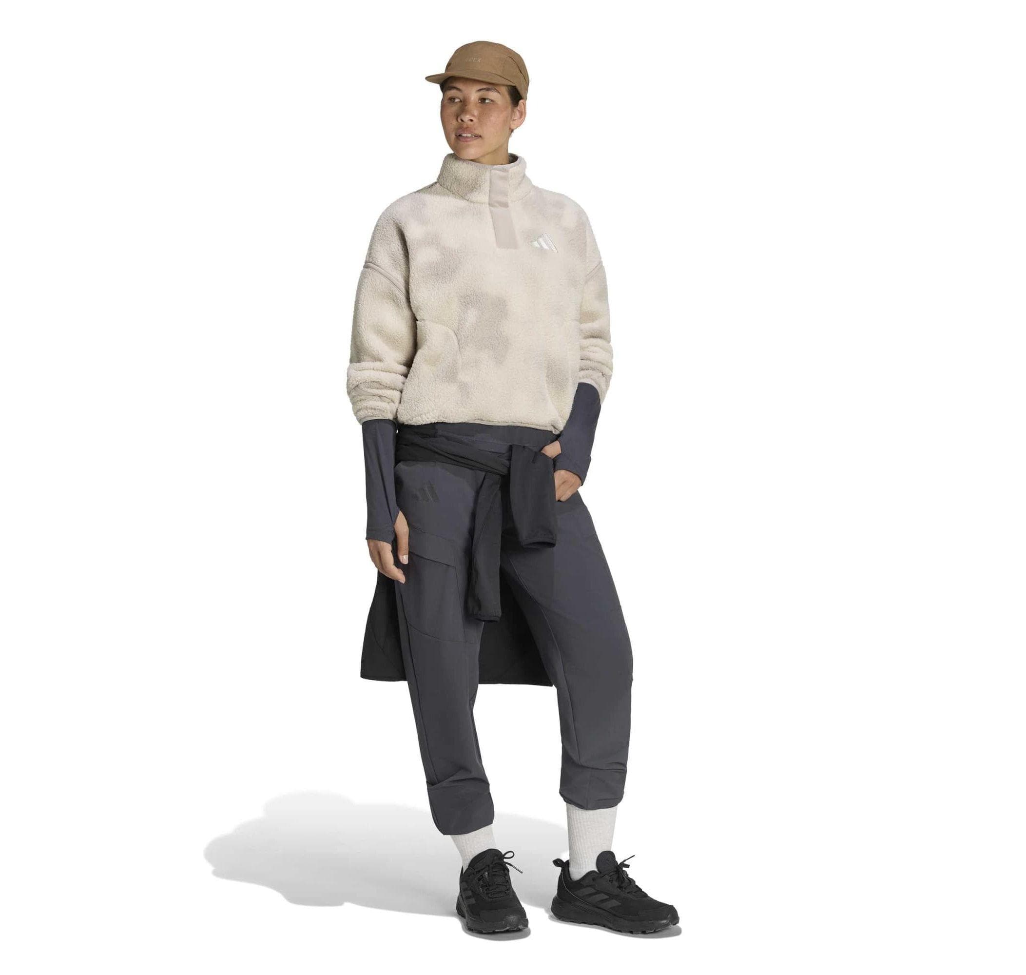 adidas adidas W Mt Ess Hp Aop Kadın Sweatshirt Bej - 5