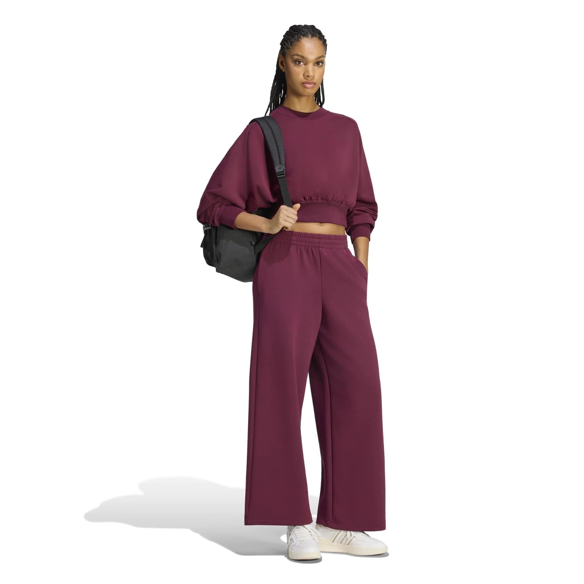 adidas adidas W Sl Oh Pt Kadın Eşofman Altı Bordo - 5