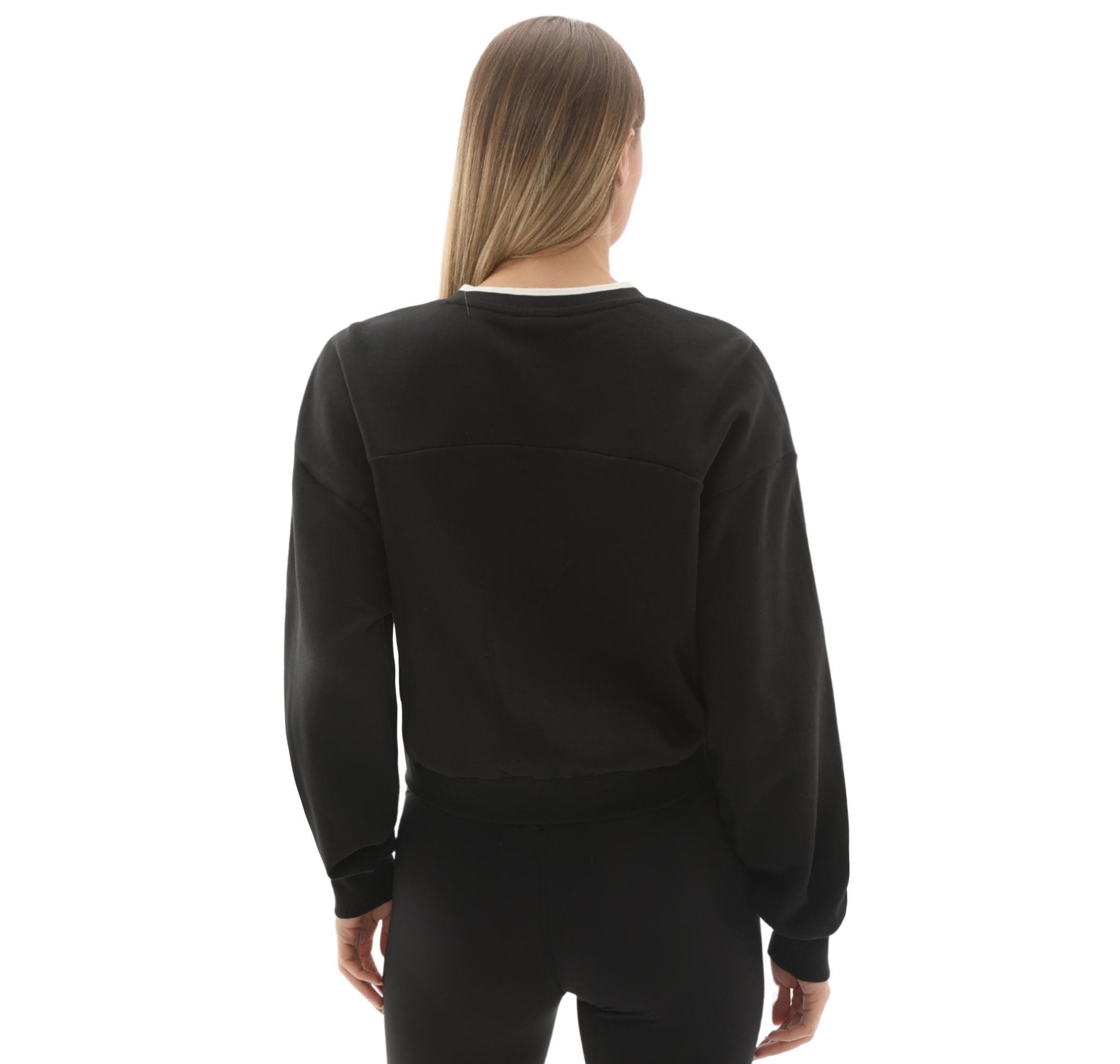 adidas adidas W Sta Seas Cre Kadın Sweatshirt Siyah - 4