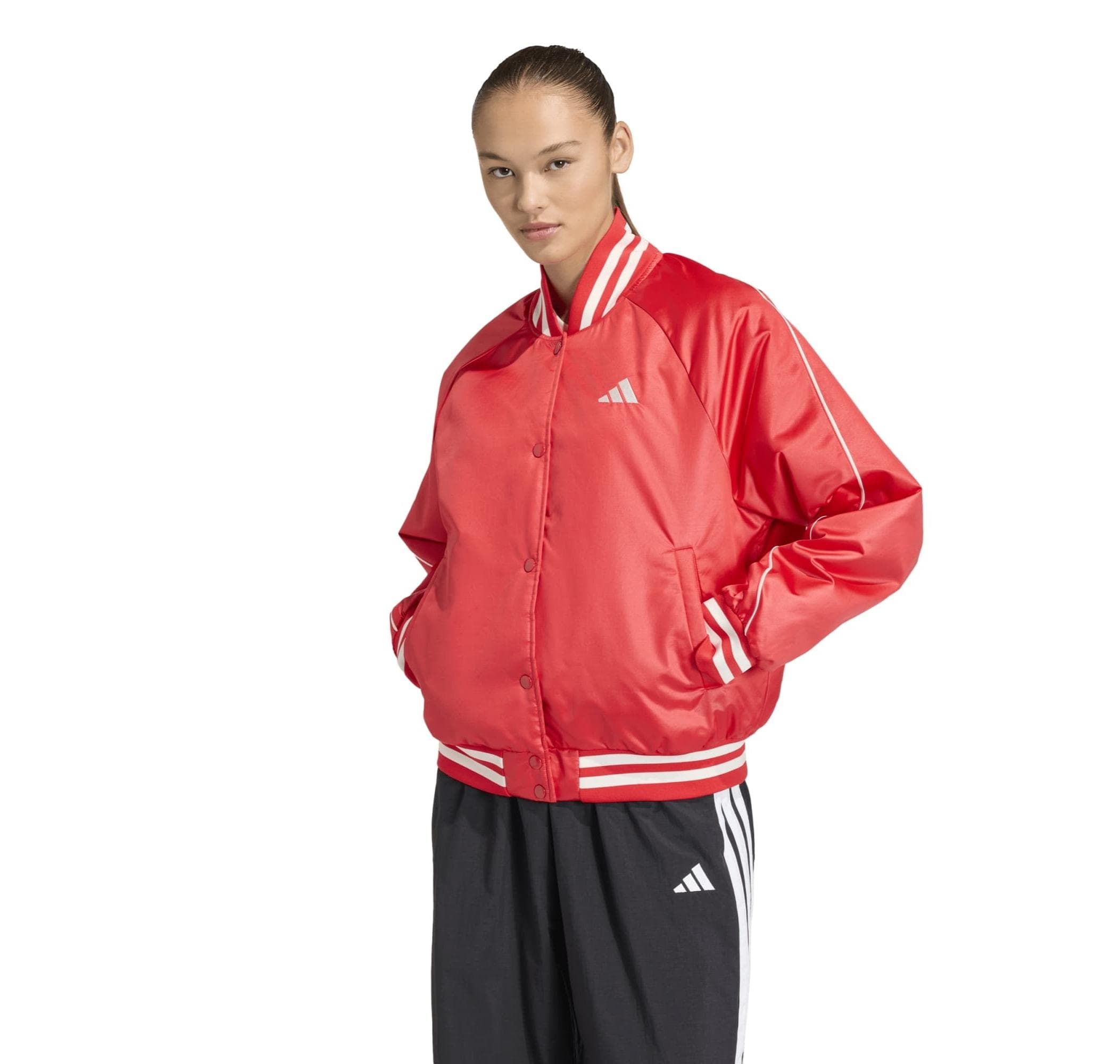 adidas adidas W Stadıum Ins J Kadın Ceket Kırmızı