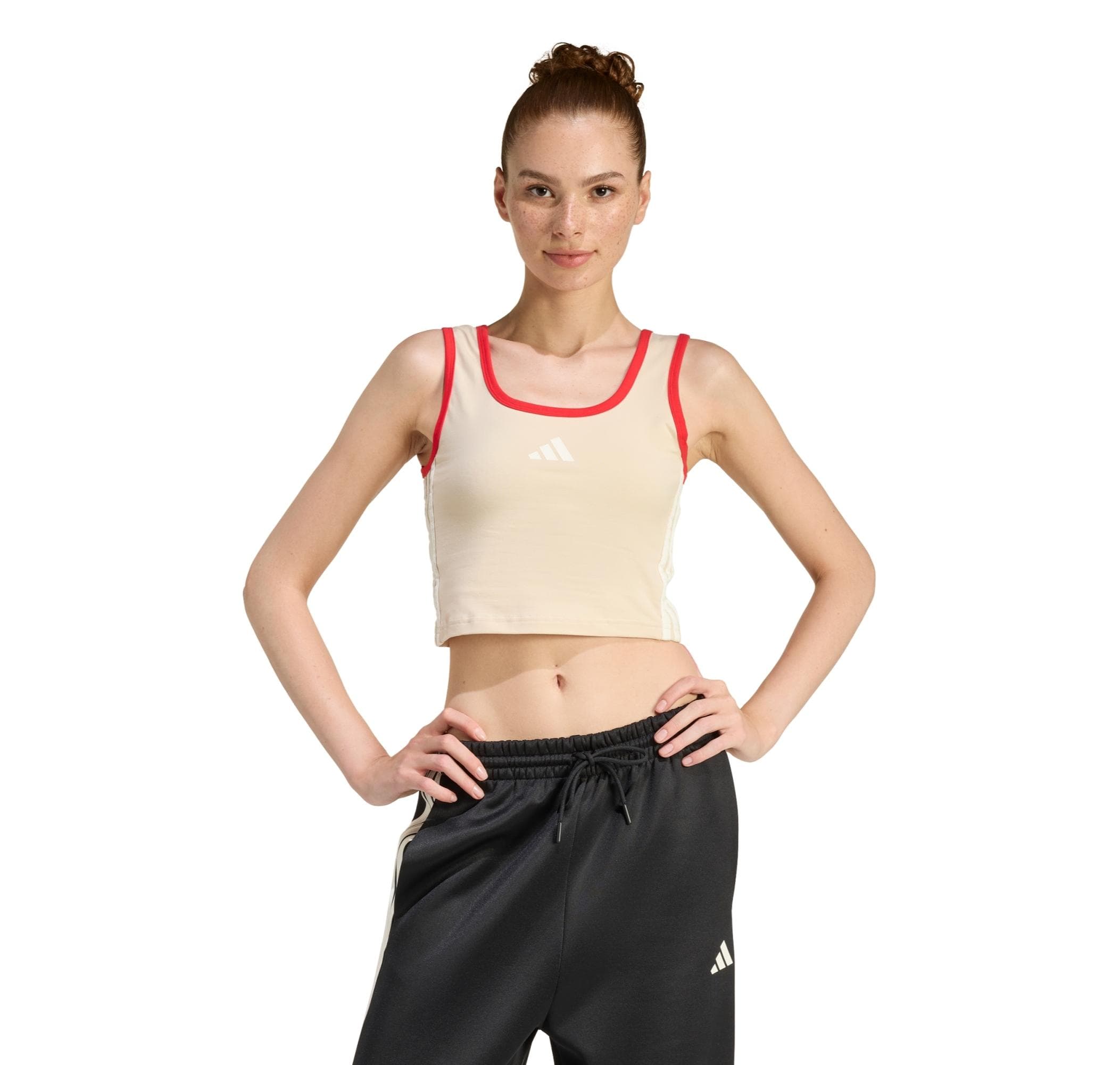 adidas adidas W Stadıum Tank Kadın T-Shirt Krem