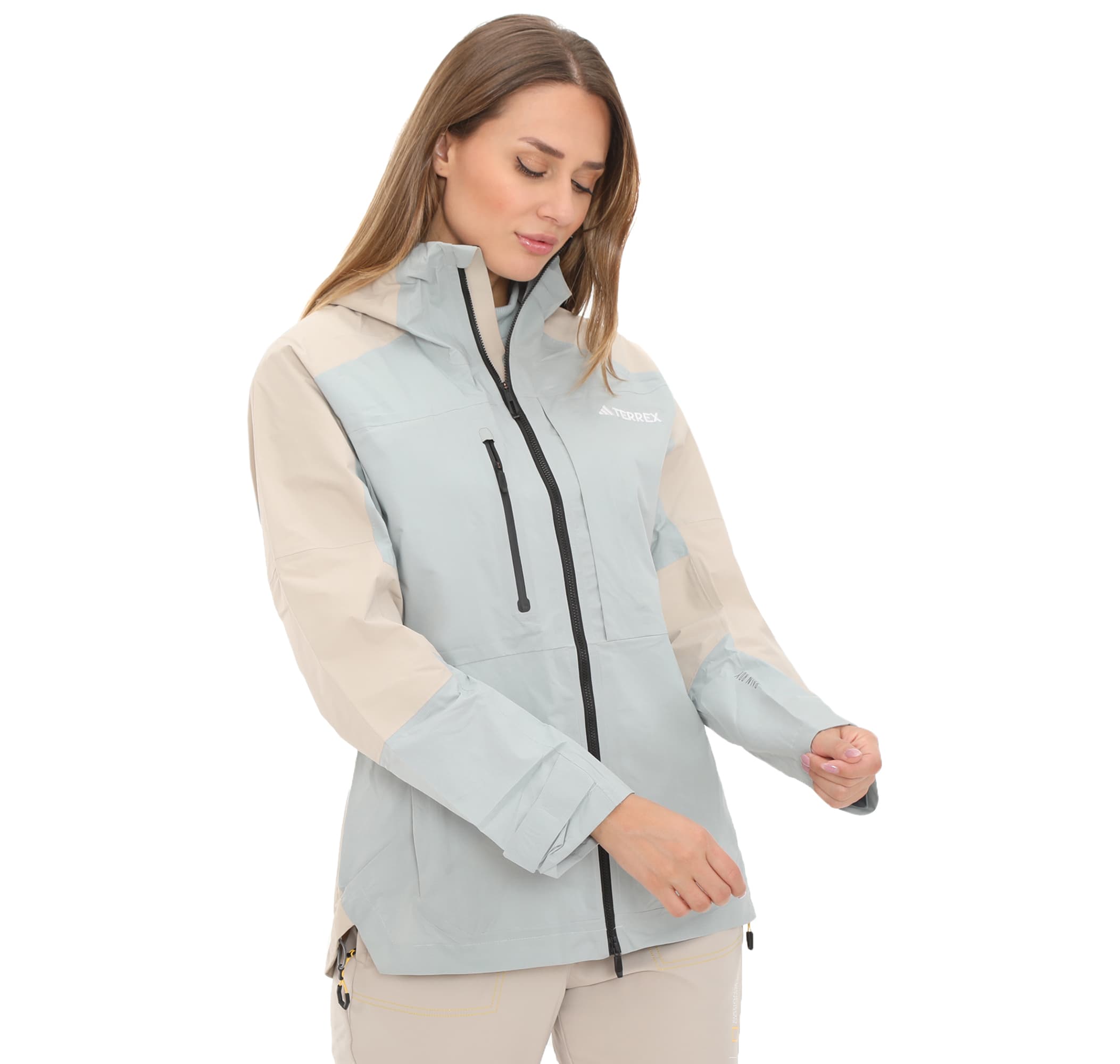 adidas adidas Terrex W Xploric Rr J Kadın Yağmurluk-Rüzgarlık Gri - 2