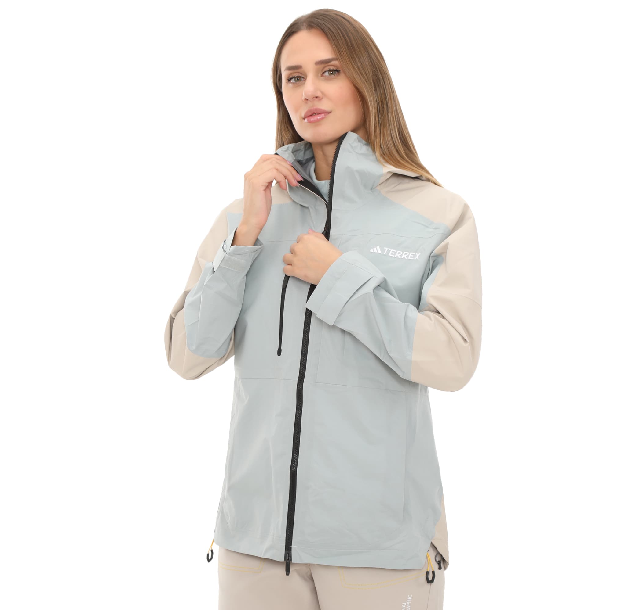 adidas adidas Terrex W Xploric Rr J Kadın Yağmurluk-Rüzgarlık Gri - 3