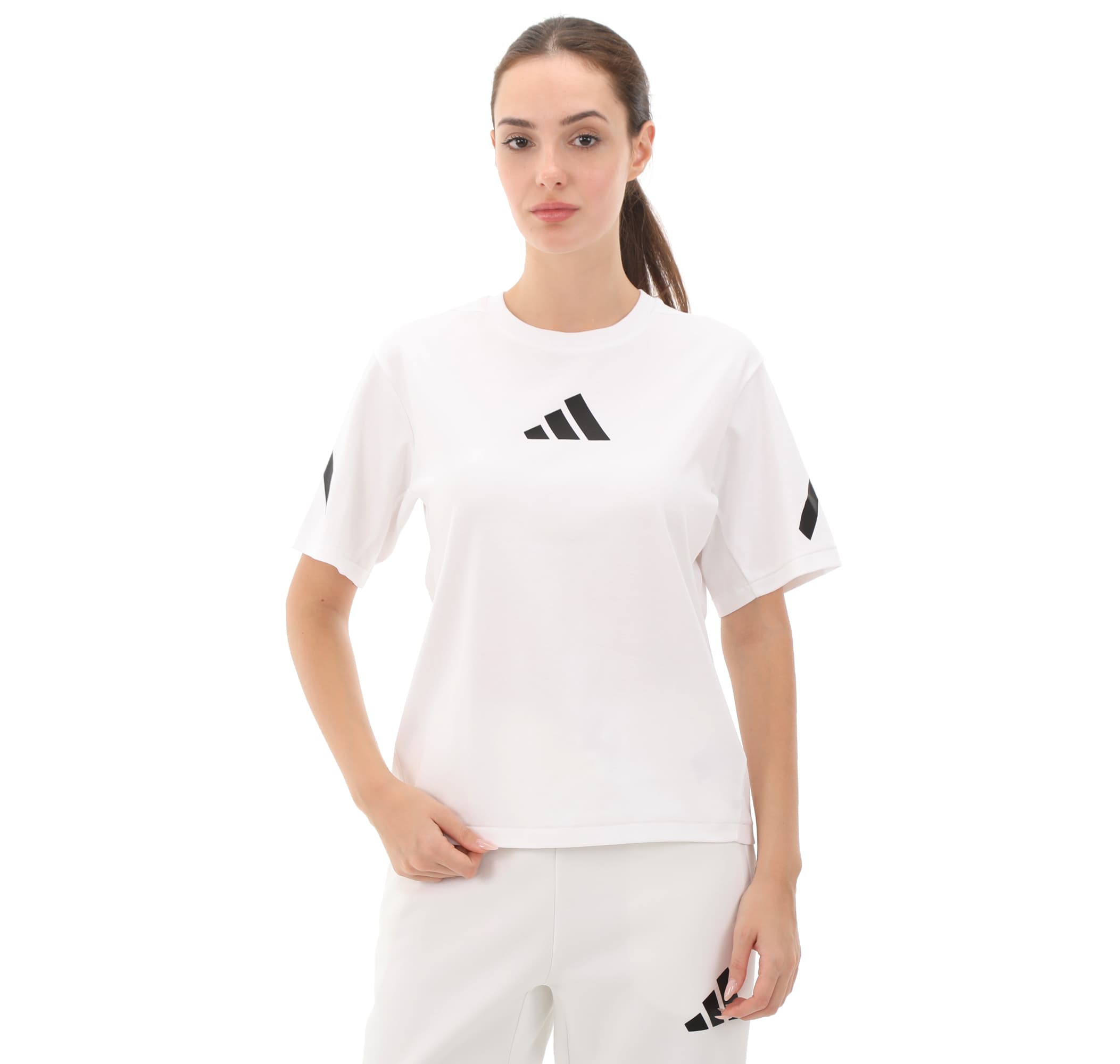 adidas adidas W Z.n.e. Tee Kadın T-Shirt Beyaz