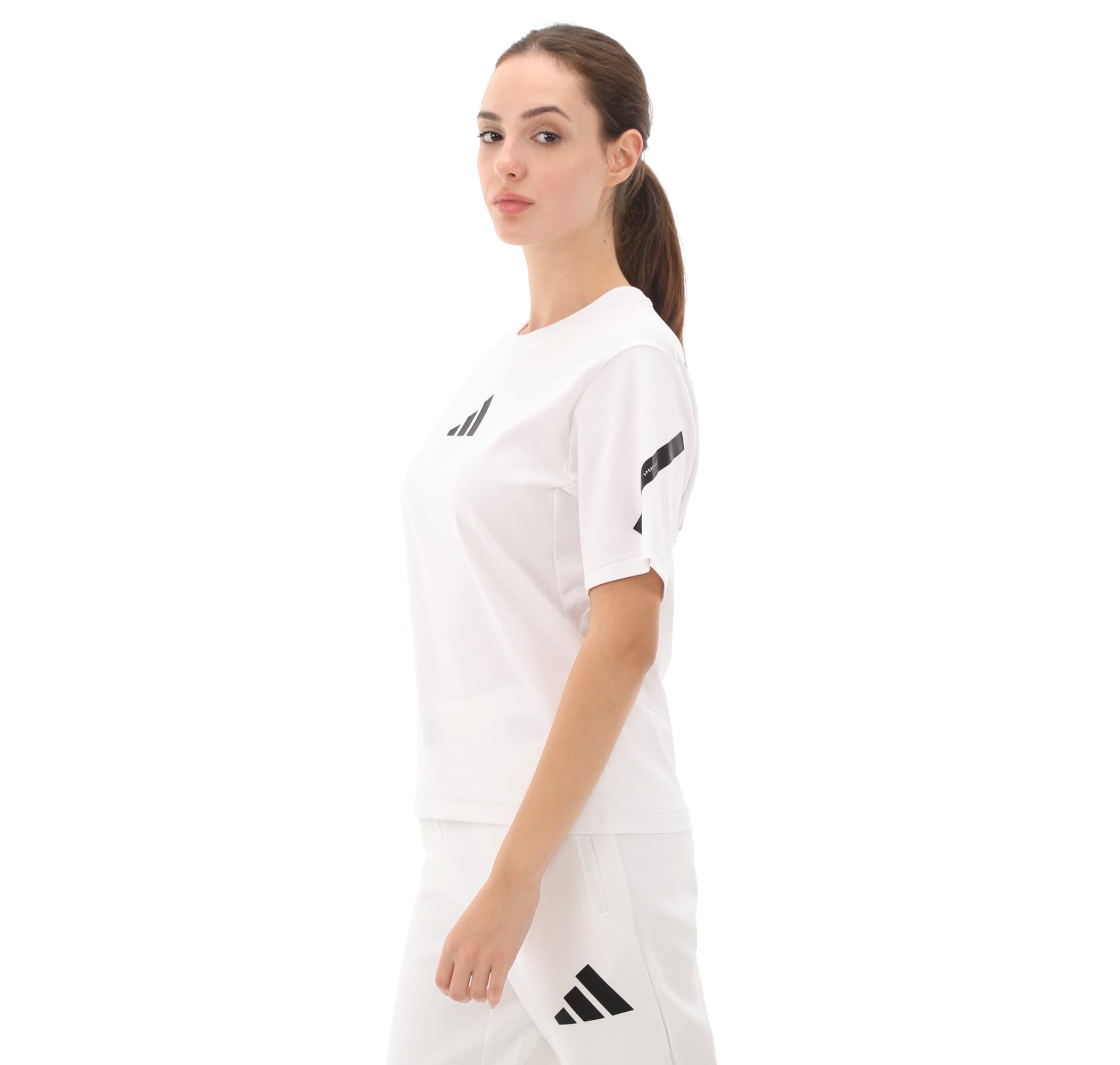 adidas adidas W Z.n.e. Tee Kadın T-Shirt Beyaz - 2