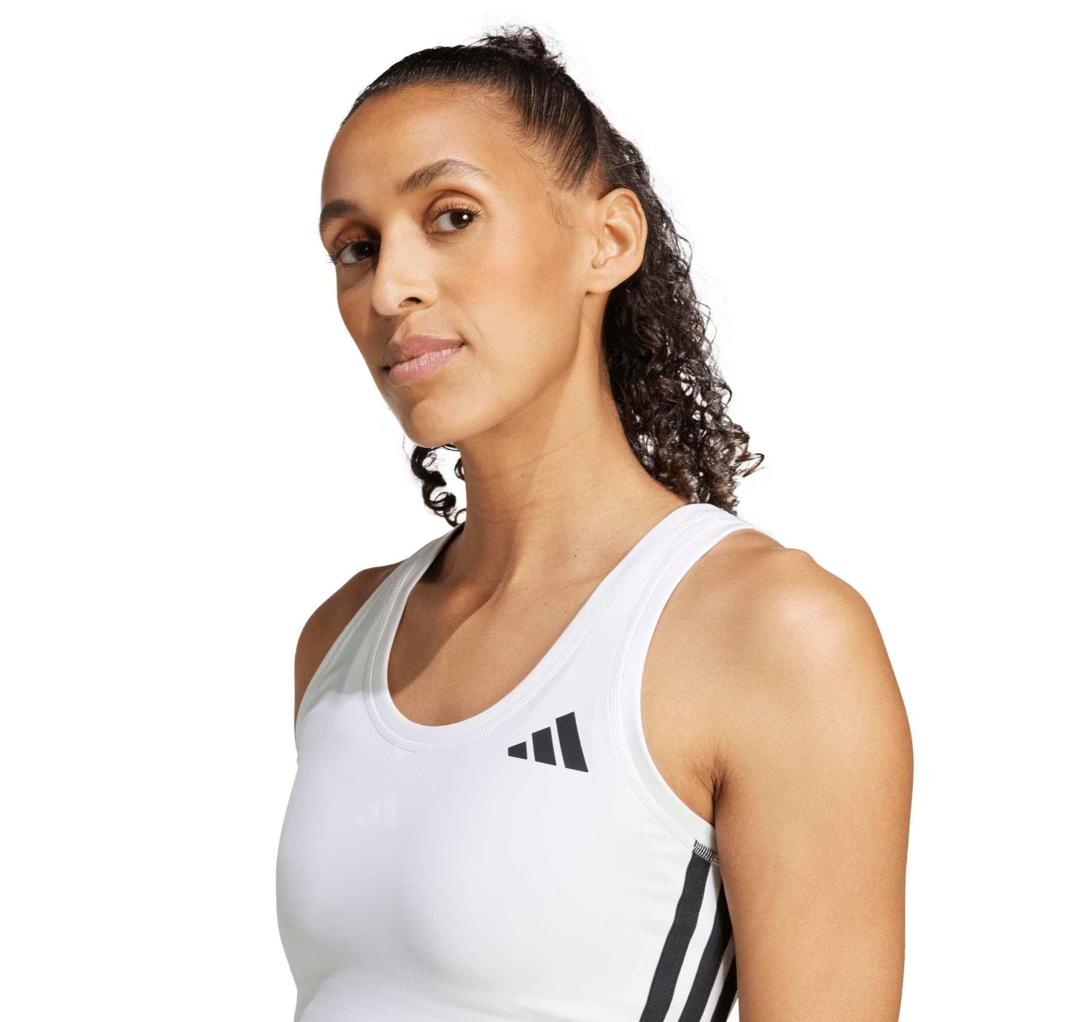 adidas adidas We 3S Crop Tank Kadın T-Shirt Beyaz - 3