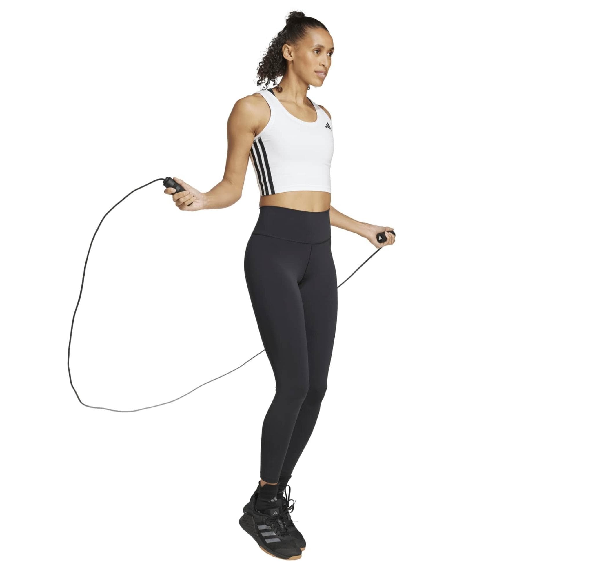 adidas adidas We 3S Crop Tank Kadın T-Shirt Beyaz - 5