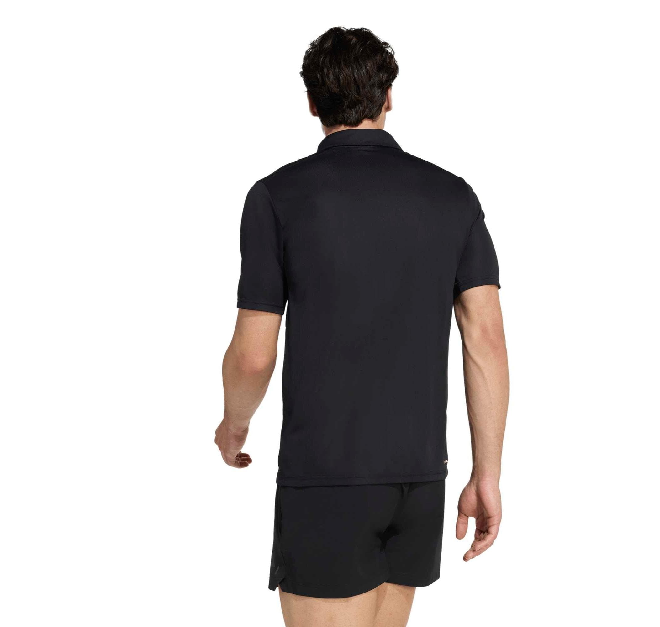 adidas adidas We Bas Polo Erkek T-Shirt Siyah - 2