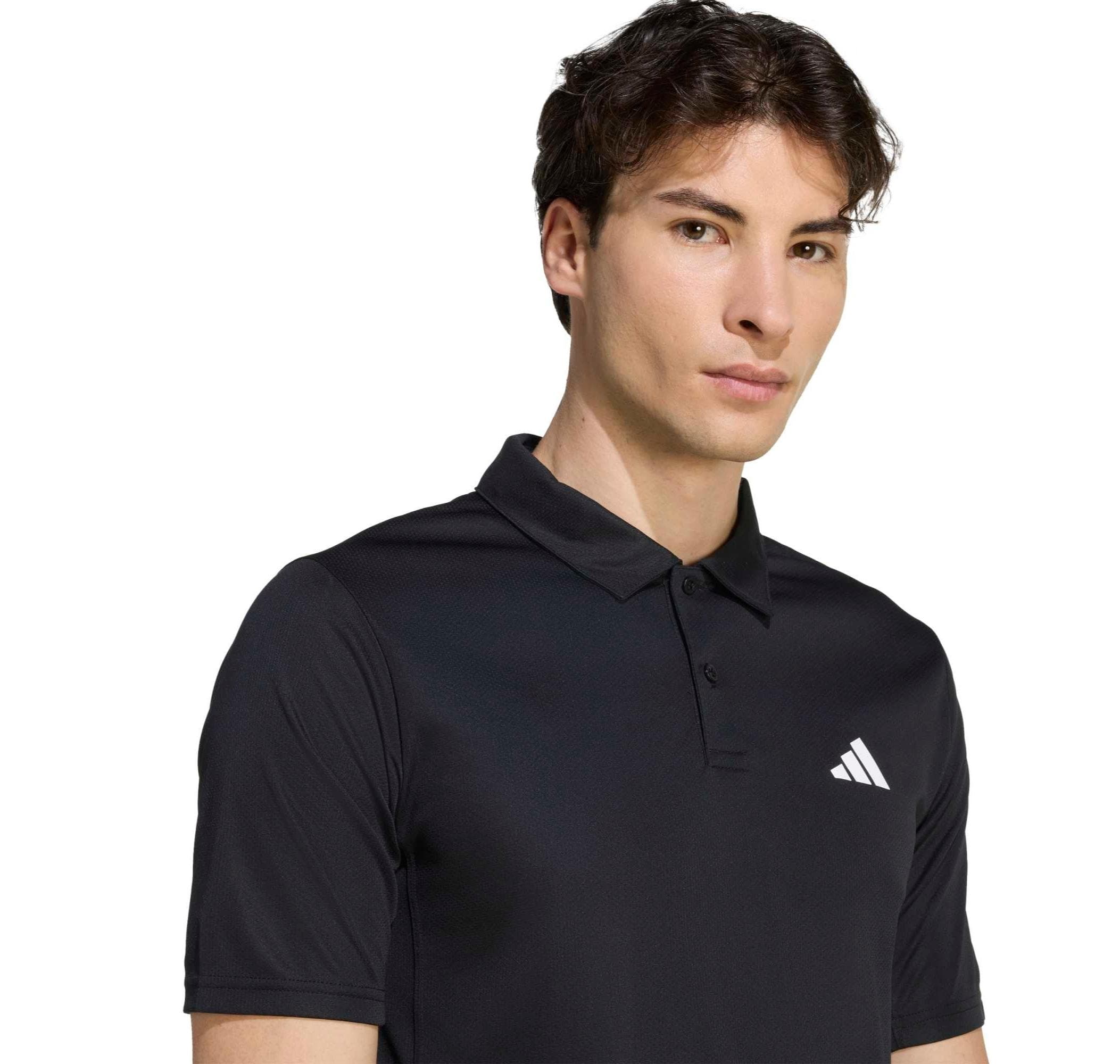 adidas adidas We Bas Polo Erkek T-Shirt Siyah - 4