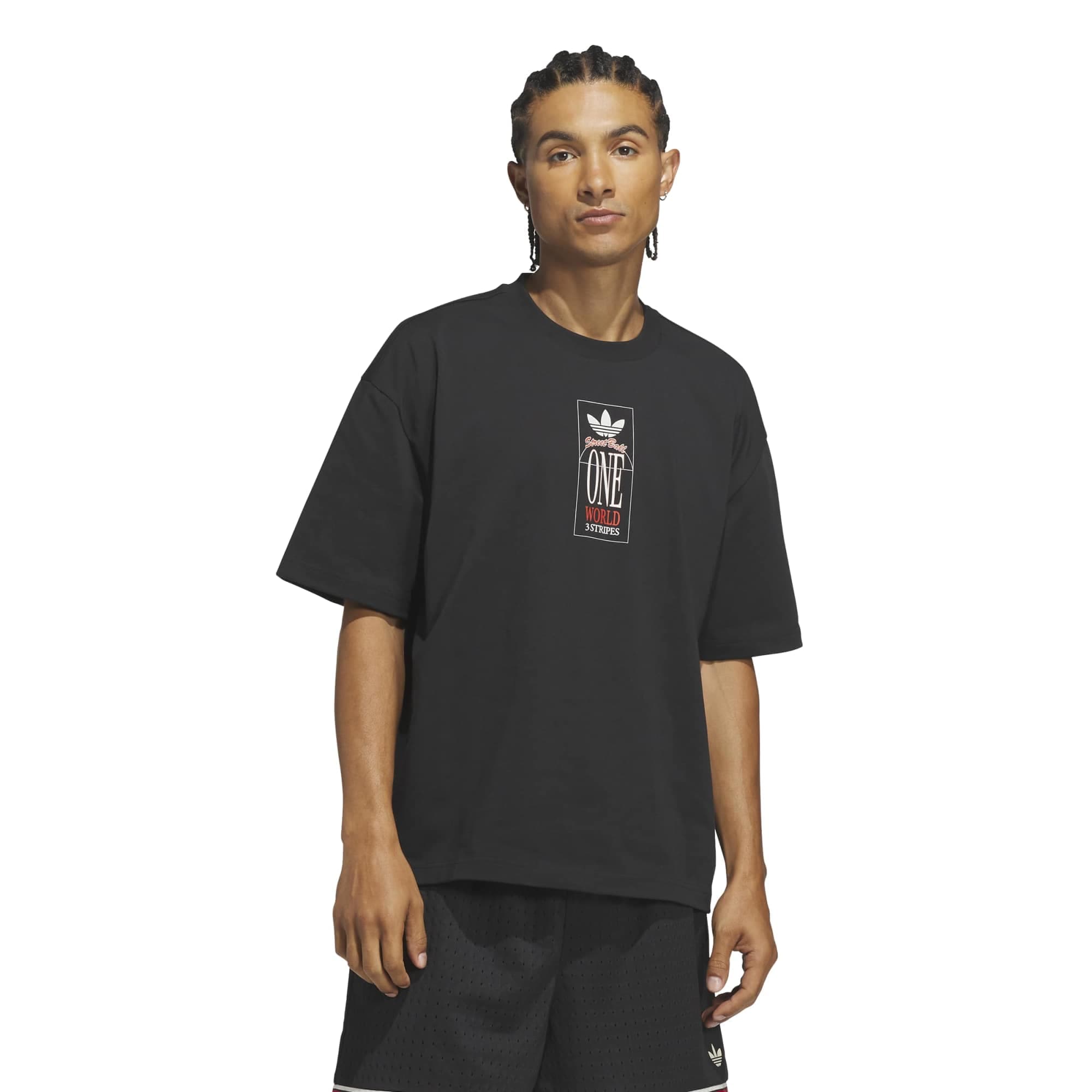adidas adidas Wt Gfx Tee Erkek T-Shirt Siyah