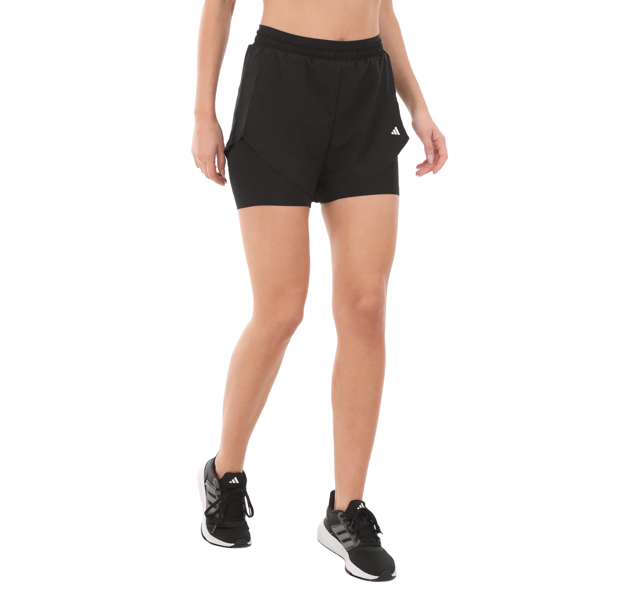 adidas adidas Wtr D4T 2In1Sh Kadın Şort Ve Kapri Siyah - 3