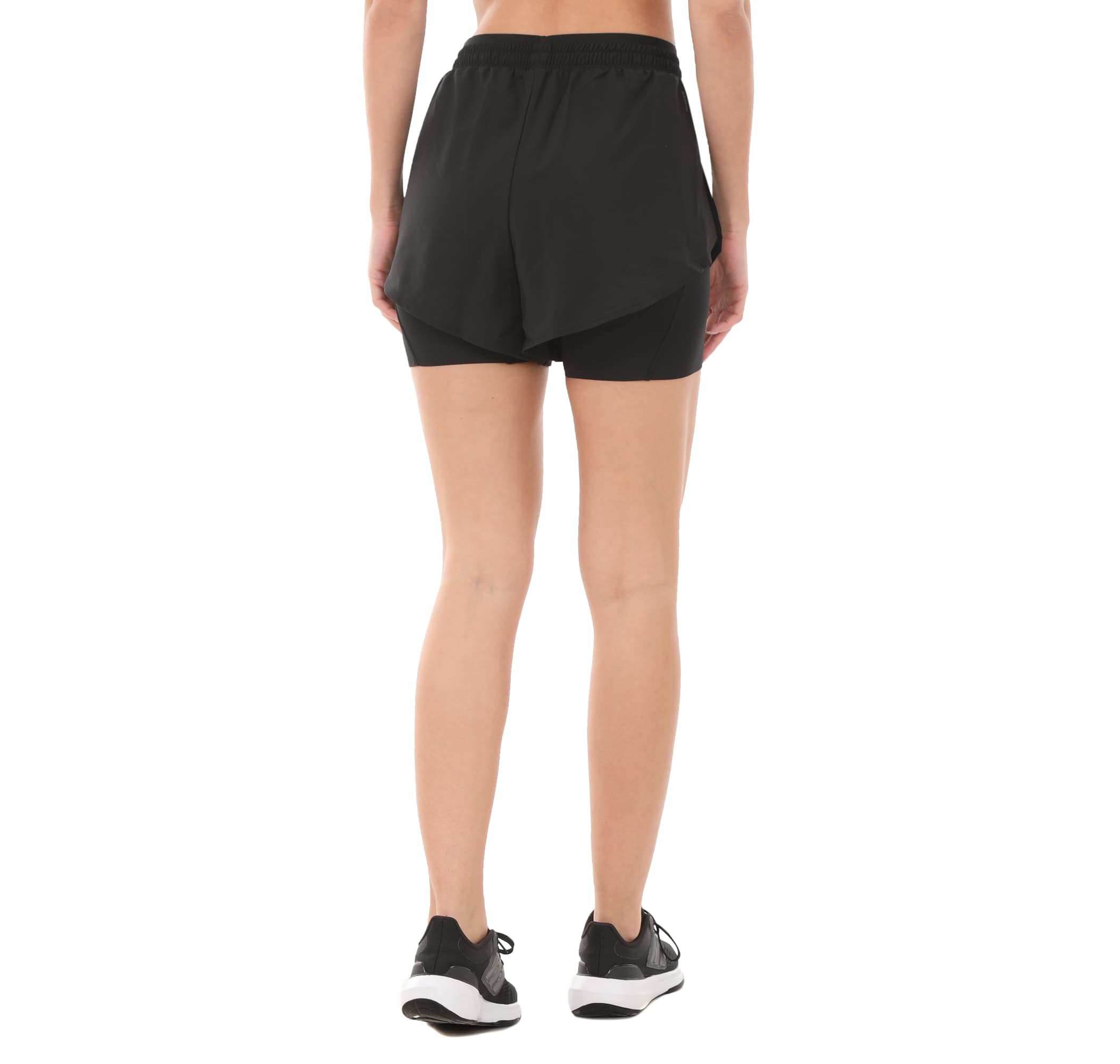 adidas adidas Wtr D4T 2In1Sh Kadın Şort Ve Kapri Siyah - 4