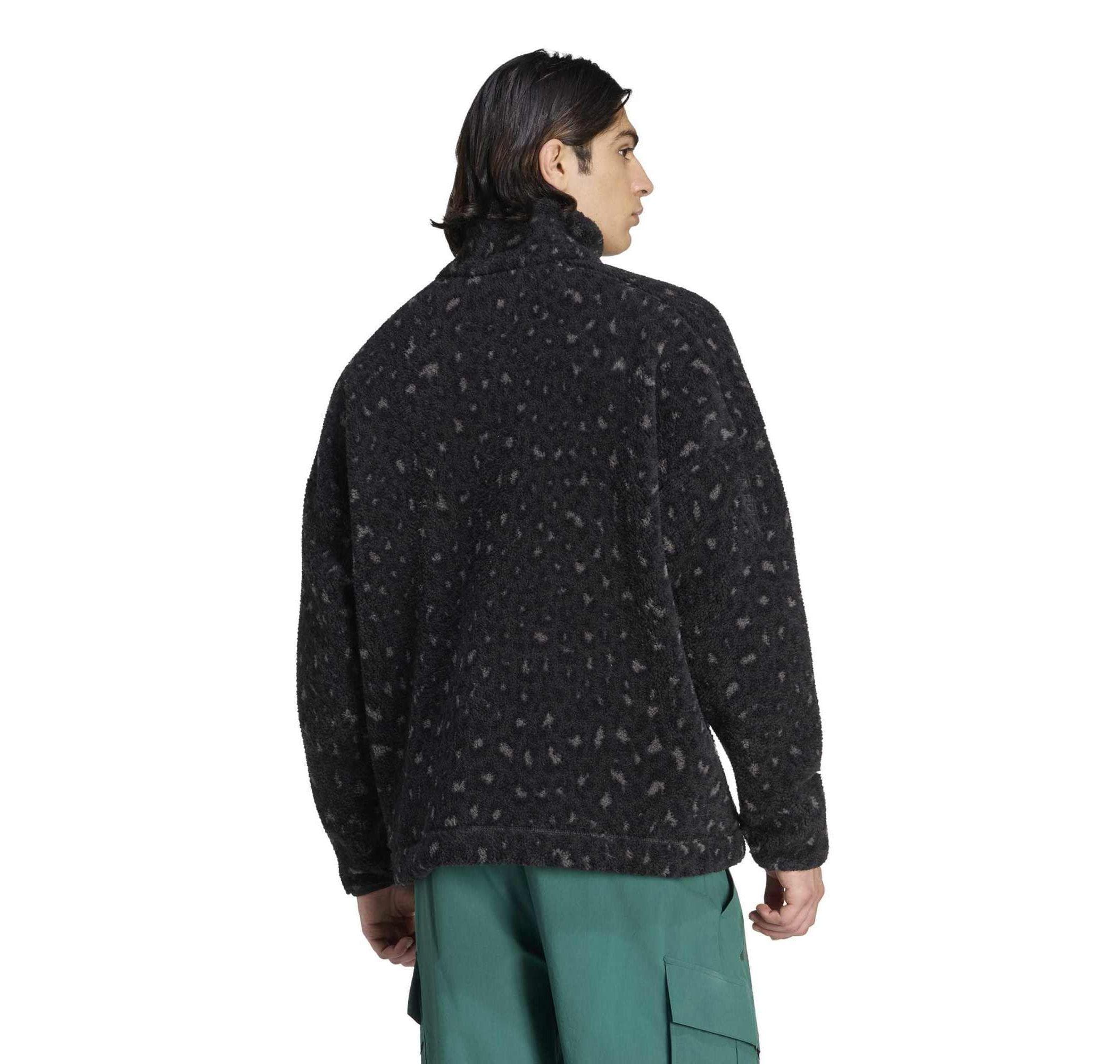 adidas adidas Xpl Hp Snap Aop Erkek Sweatshirt Siyah - 2
