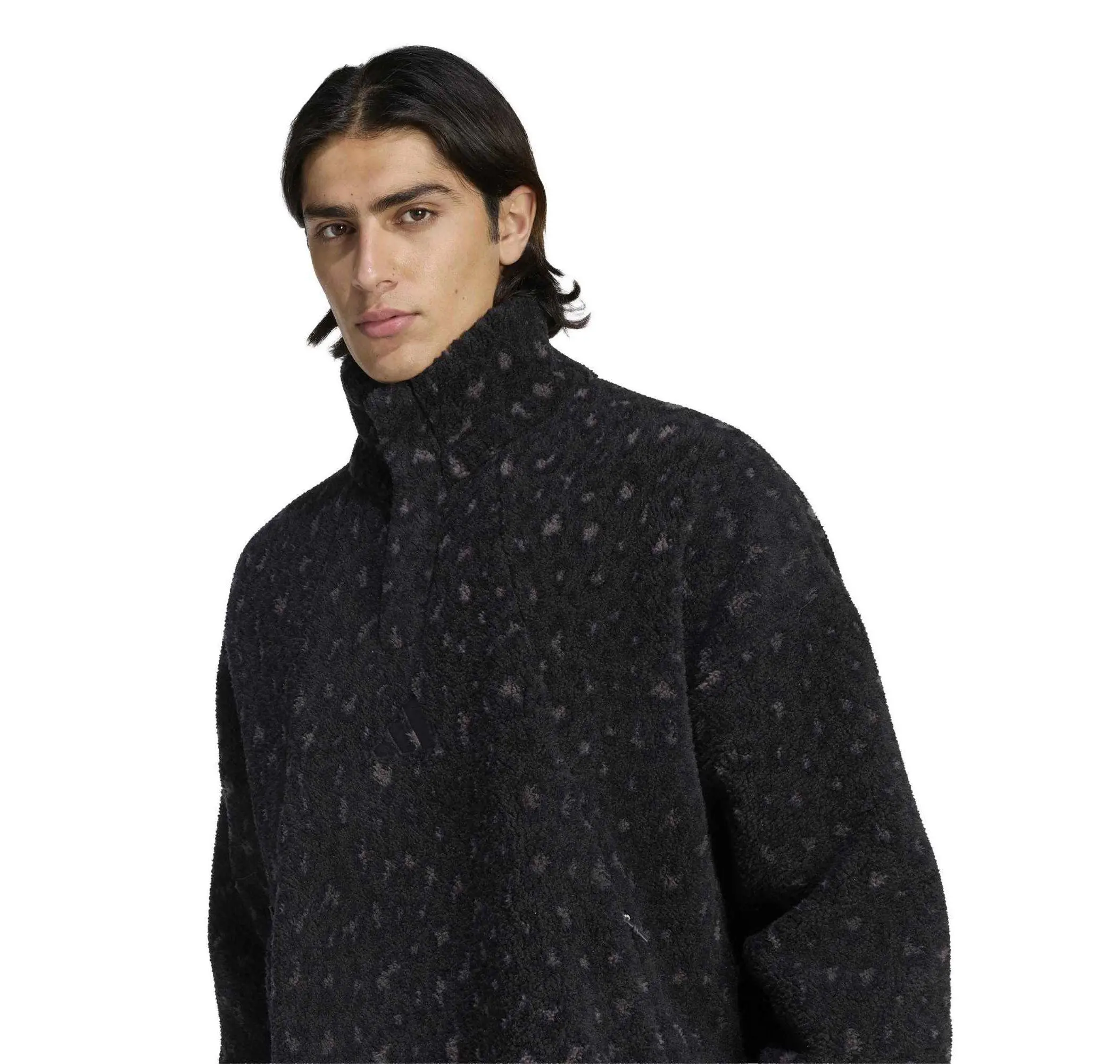 adidas adidas Xpl Hp Snap Aop Erkek Sweatshirt Siyah - 3