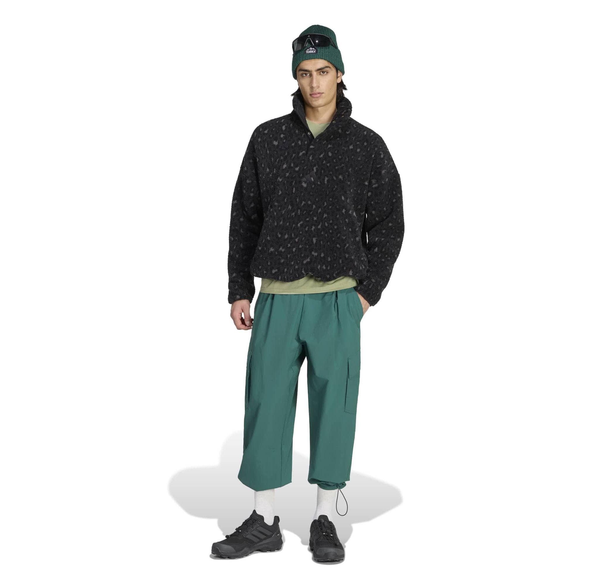 adidas adidas Xpl Hp Snap Aop Erkek Sweatshirt Siyah - 5