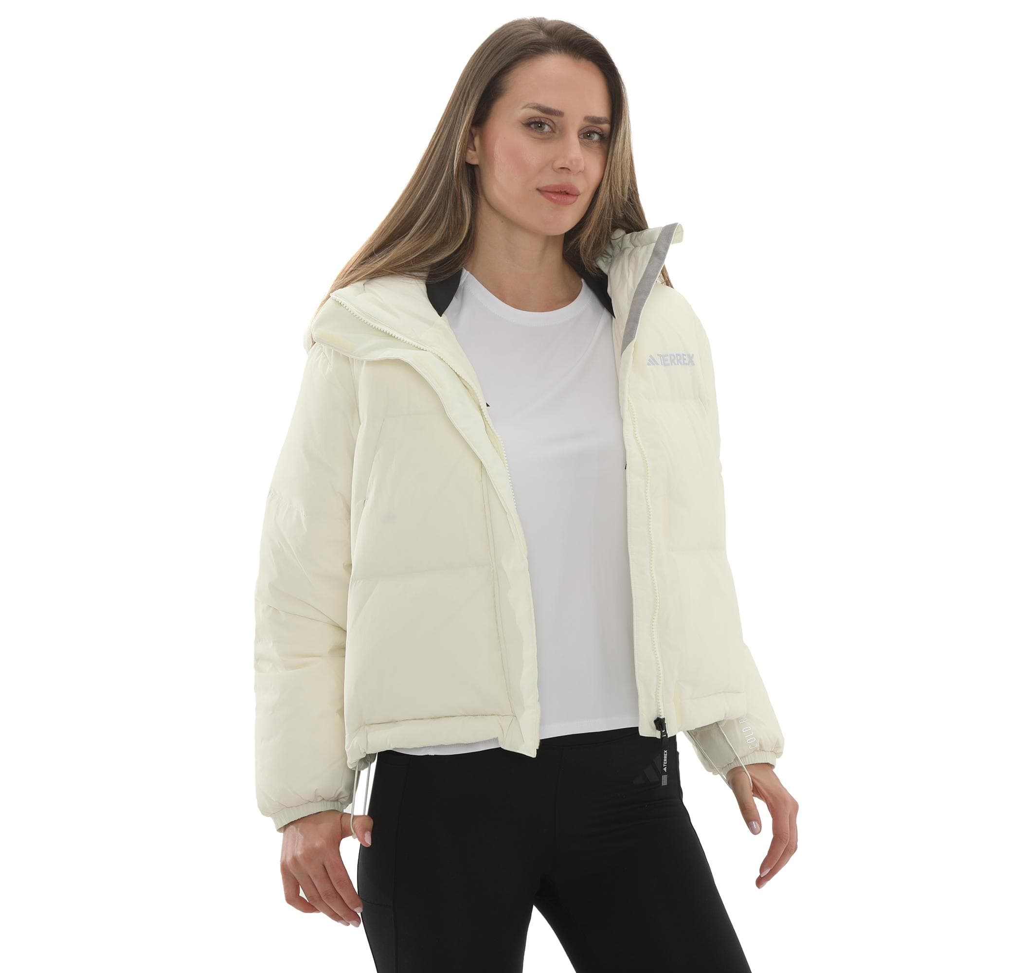 adidas adidas Terrex Xpl W Goose Jkt Kadın Mont Krem - 8