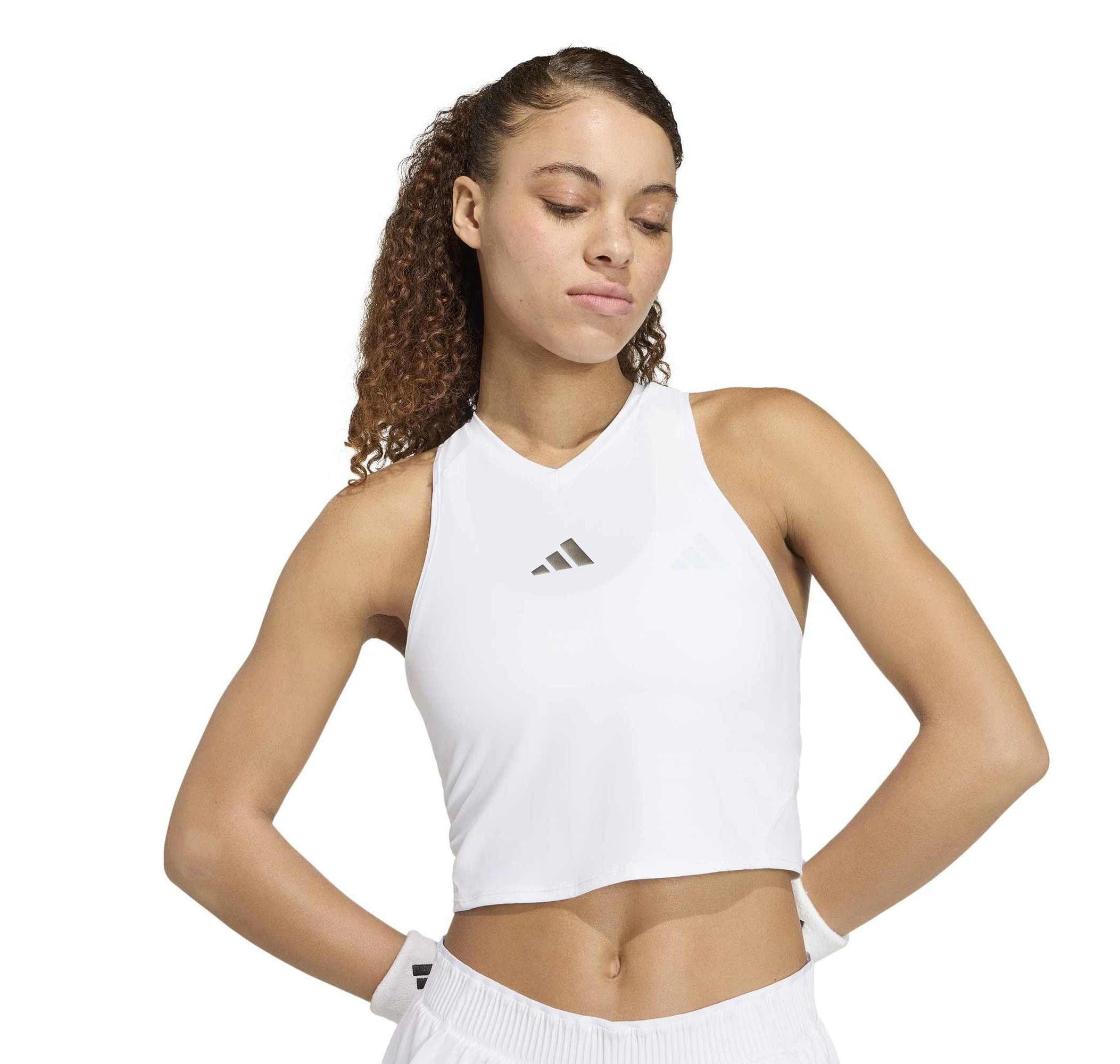 adidas adidas Y-Tank Pro Kadın Büstiyer Beyaz