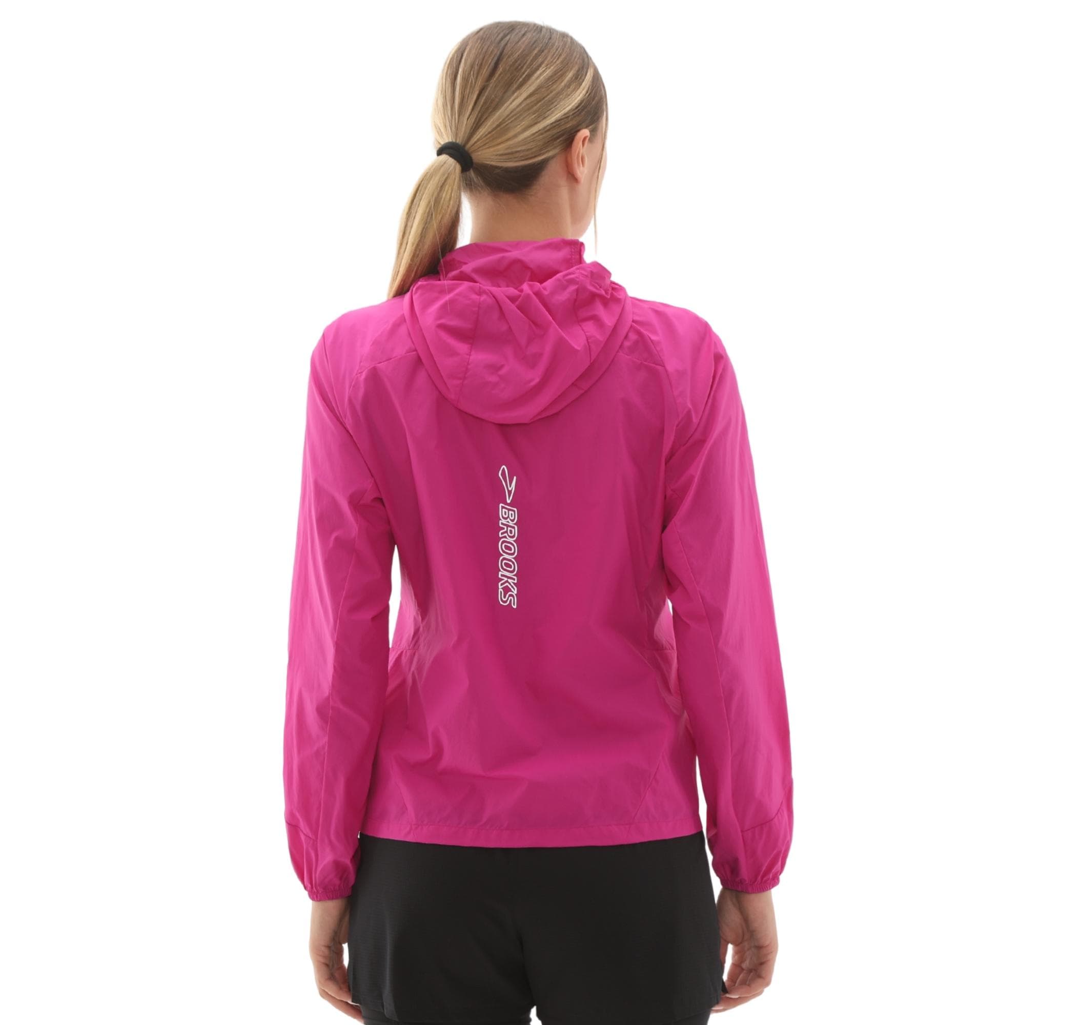 Brooks Brooks Canopy Jacket 2.0 Kadın Yağmurluk-Rüzgarlık Pembe - 5