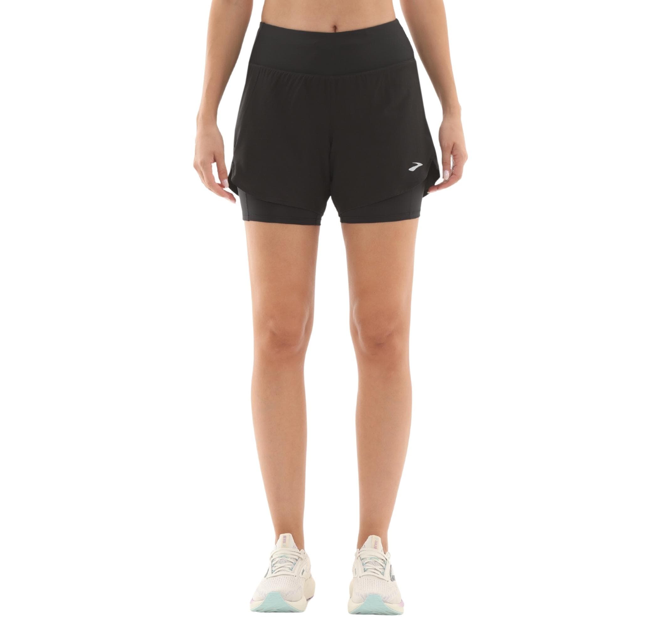 Brooks Brooks Chaser 5 2-In-1 Short 2.0 Kadın Şort Ve Kapri Siyah