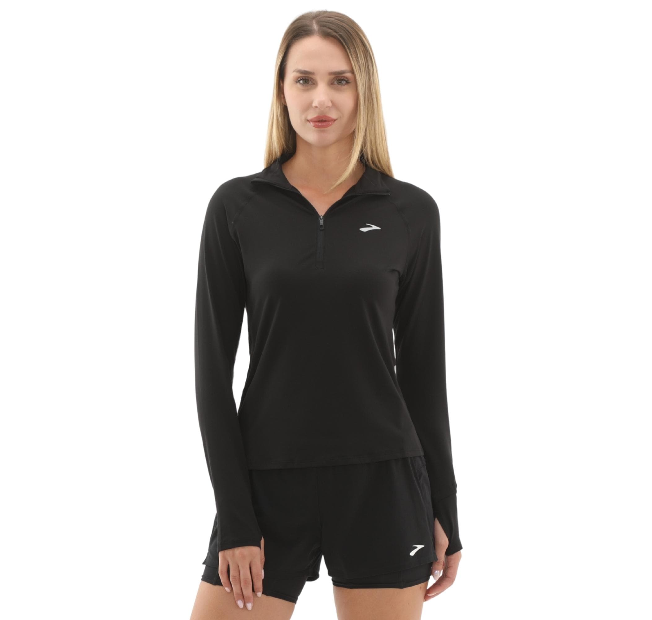Brooks Brooks Dash 1-2 Zip 3.0 Kadın Sweatshirt Siyah