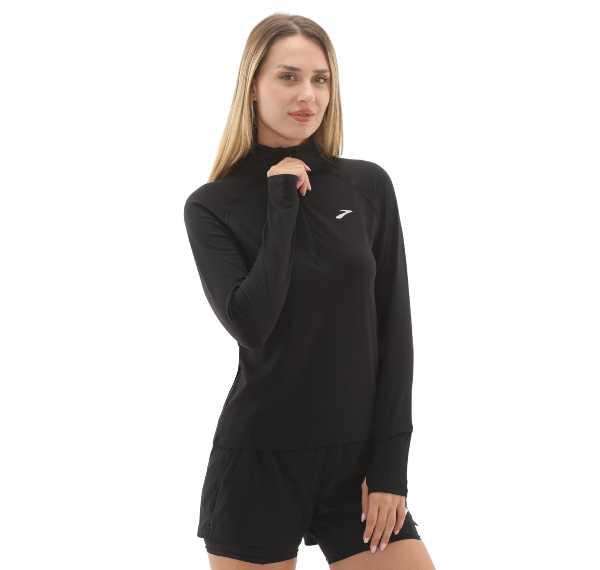 Brooks Brooks Dash 1-2 Zip 3.0 Kadın Sweatshirt Siyah - 3