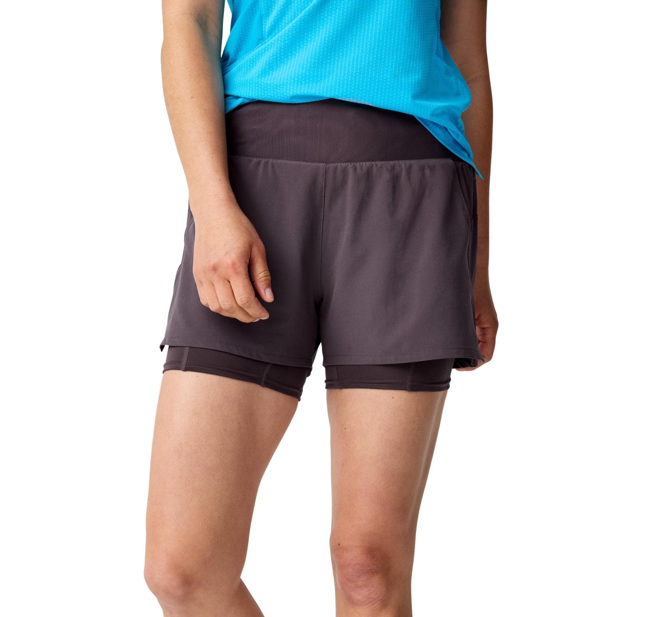 Brooks Brooks High Point 3 İnc 2-In-1 Short 2.0 Kadın Şort Ve Kapri Gri