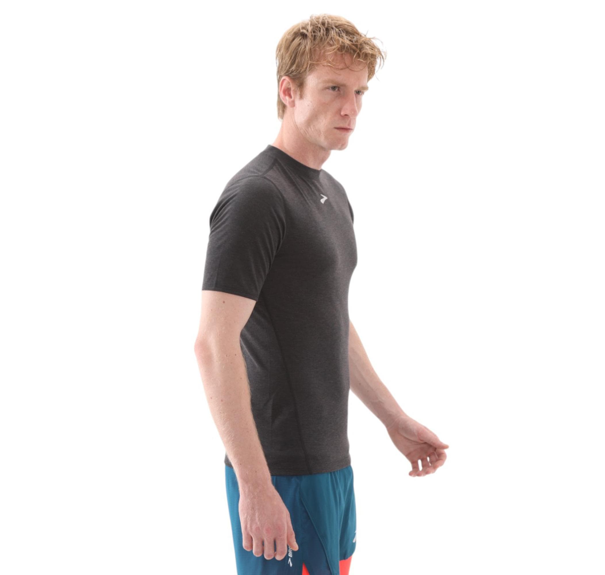 Brooks Brooks High Point Short Sleeve Erkek T-Shirt Siyah - 2