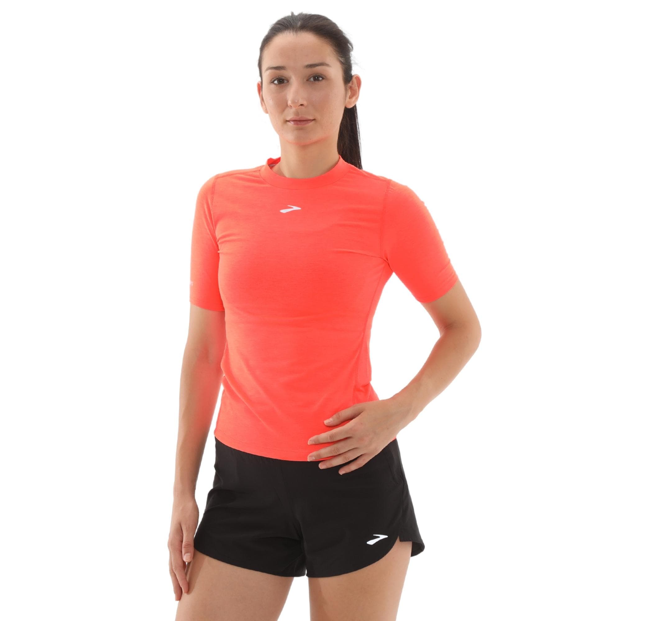 Brooks Brooks High Point Short Sleeve Kadın T-Shirt Turuncu - 2