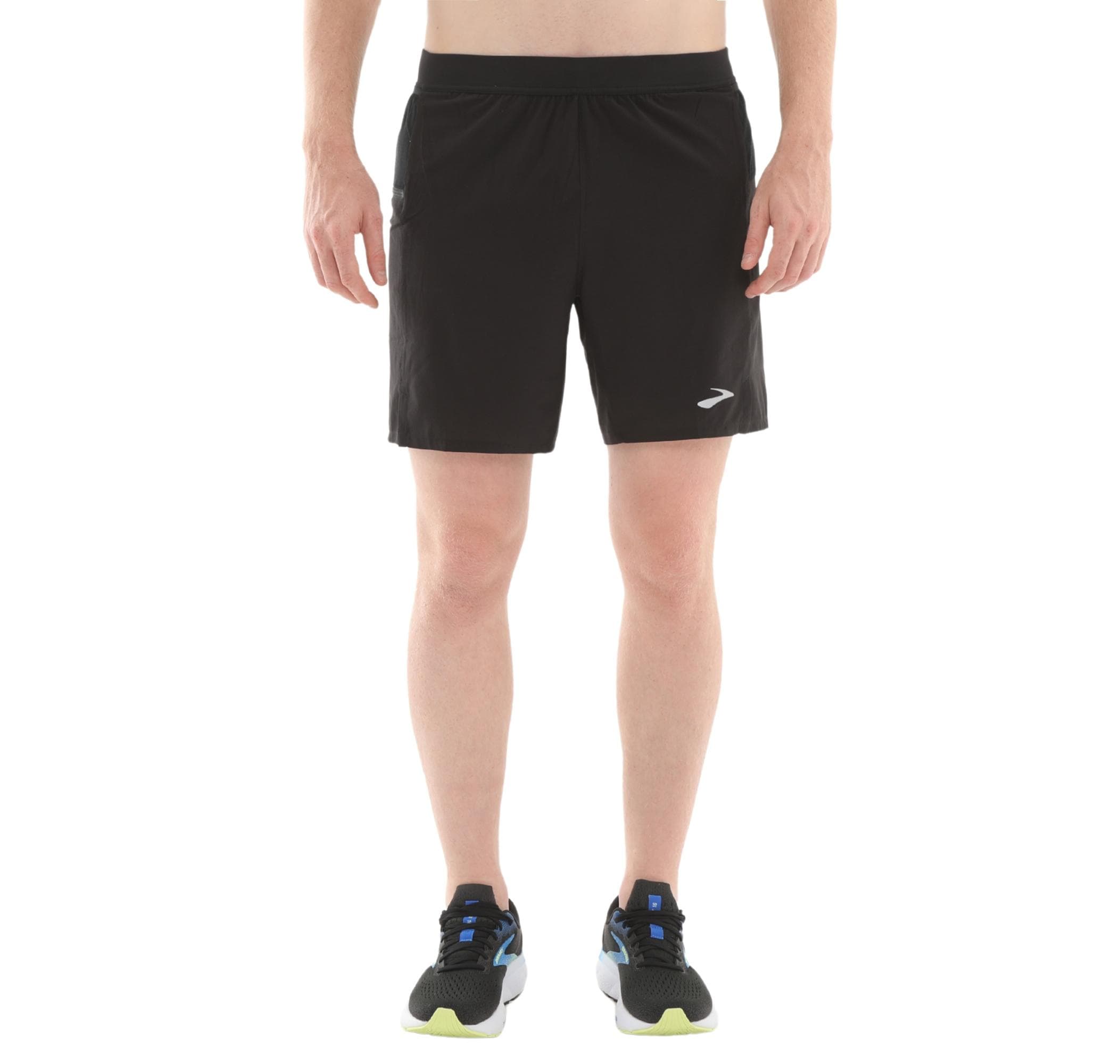 Brooks Brooks Journey 7" 2-In-1 Short Erkek Şort Ve Kapri Siyah