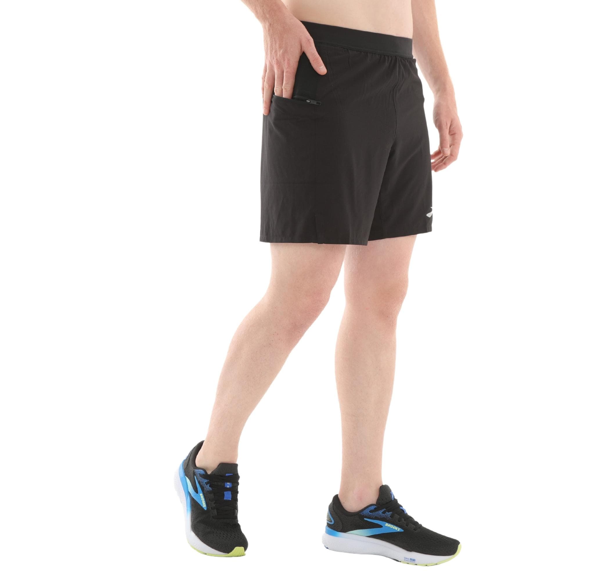 Brooks Brooks Journey 7" 2-In-1 Short Erkek Şort Ve Kapri Siyah - 3