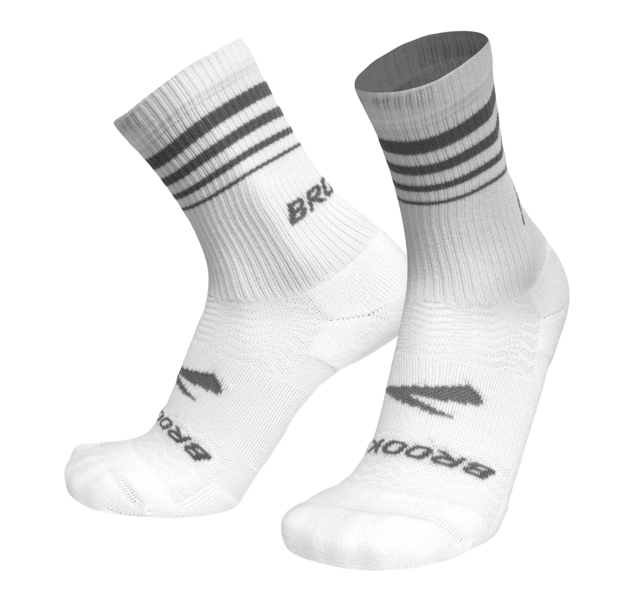 Brooks Brooks Run-In Crew 3-Pack Çorap Beyaz