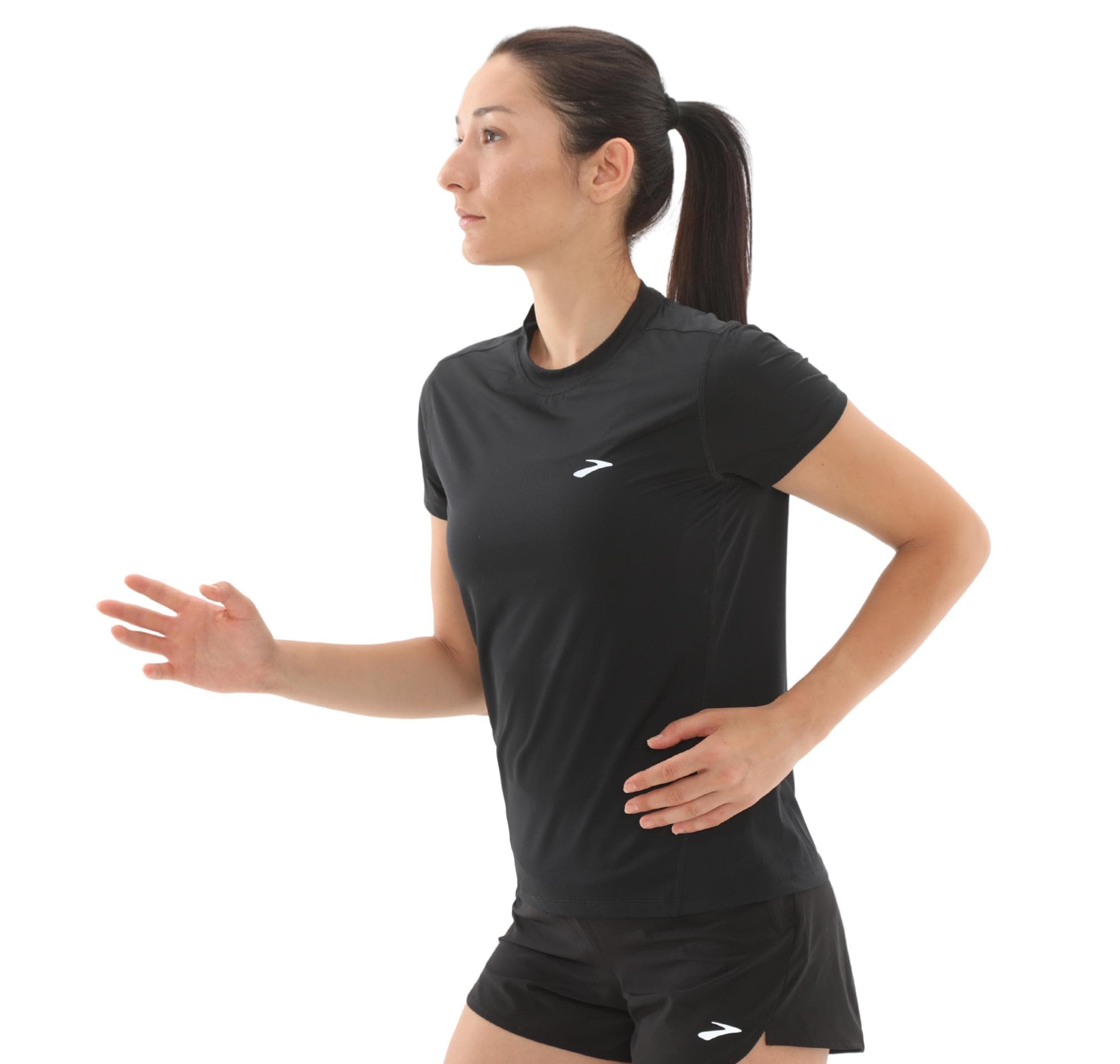 Brooks Brooks Sprint Free Short Sleeve 3.0 Kadın T-Shirt Siyah - 2