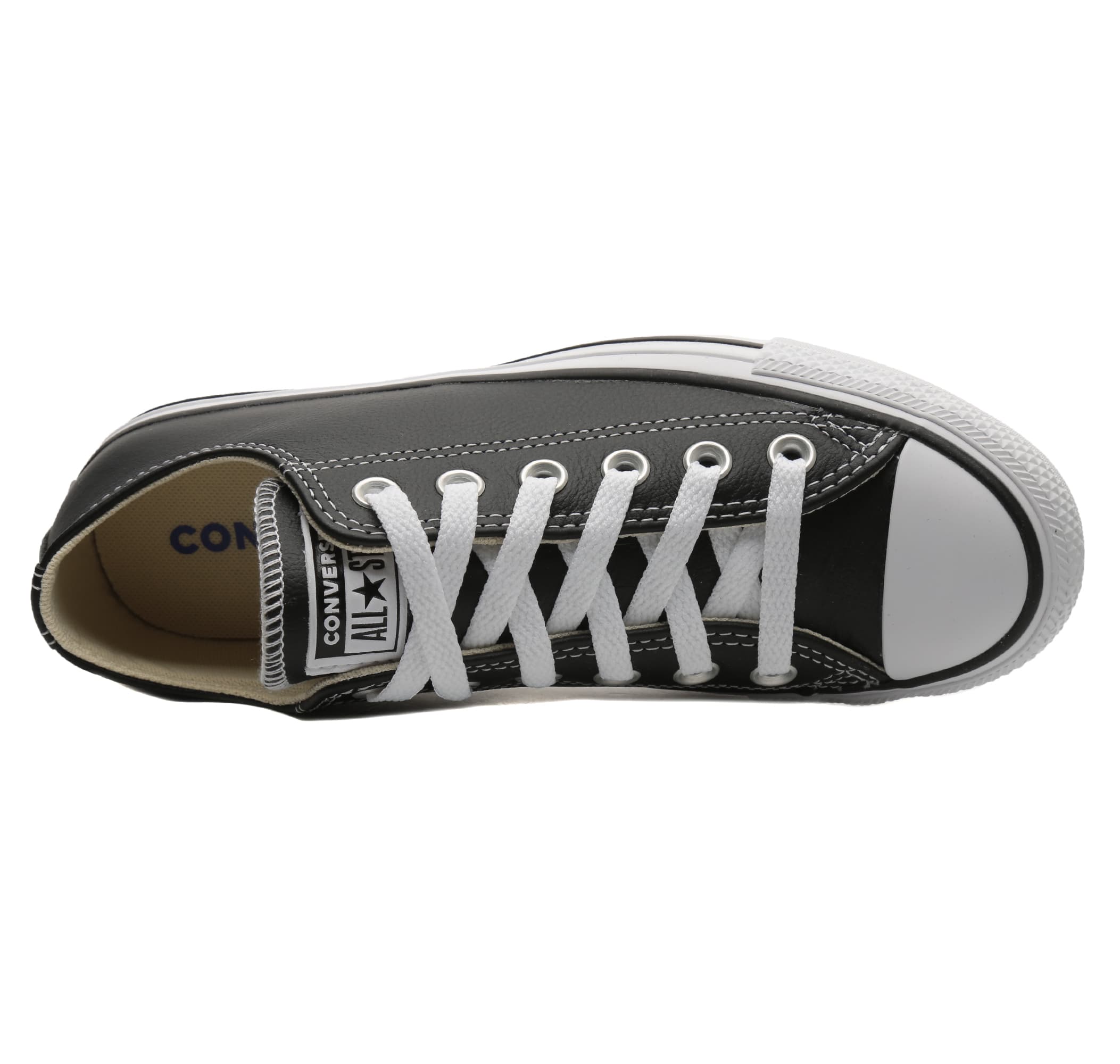 Converse Converse Chuck Taylor All Star Leather Kadın Spor Ayakkabı Siyah - 5