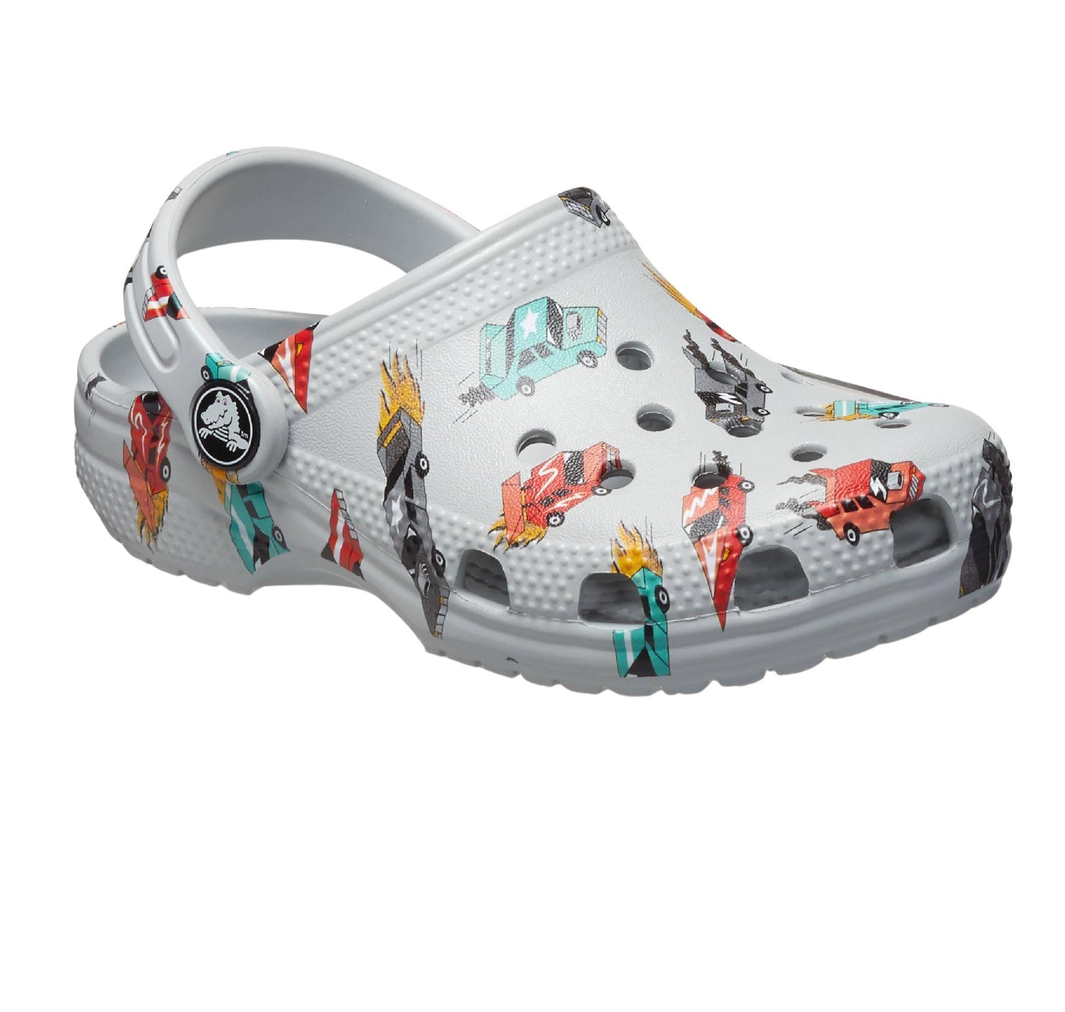 Crocs Crocs Classic Race Cars Graphic Cg T Çocuk Terlik Gri - 3