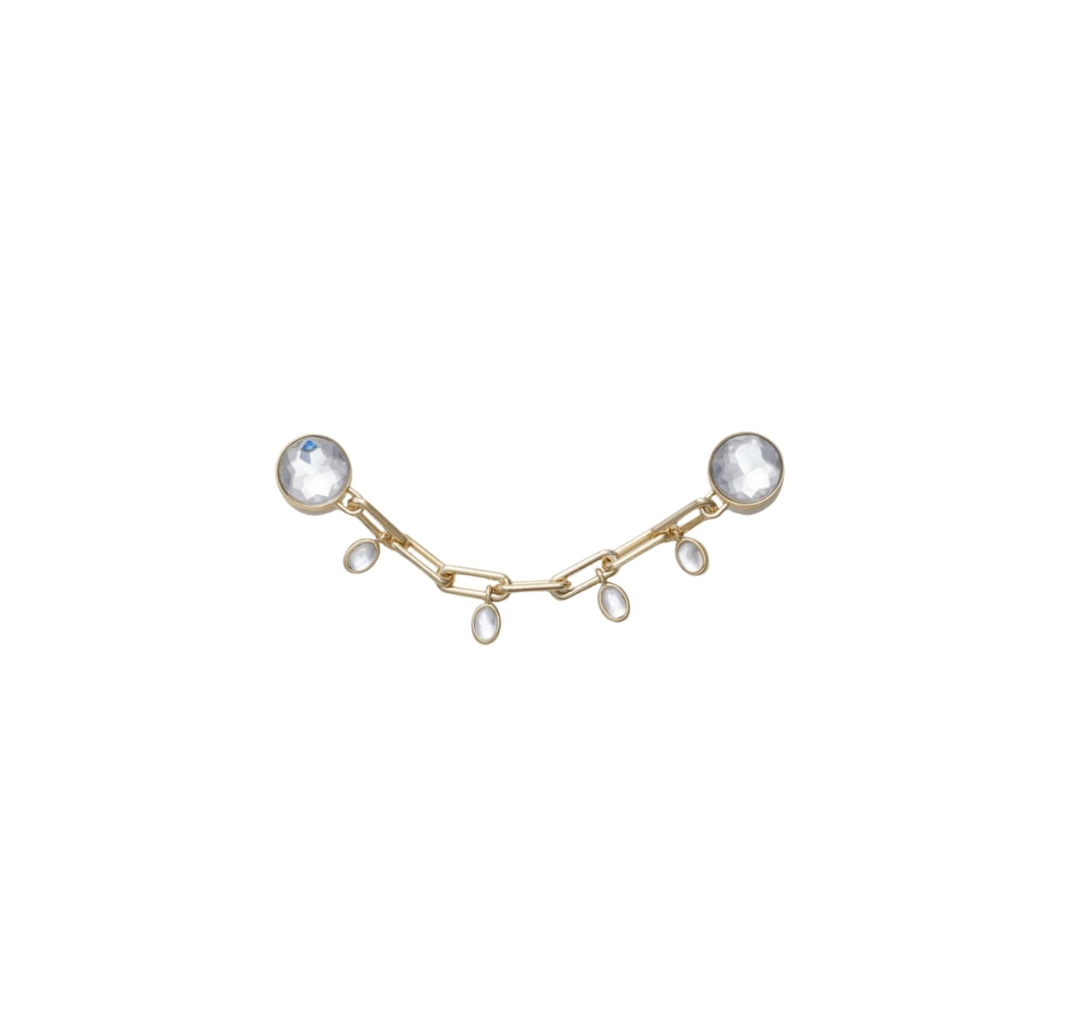 Crocs Crocs Delicate Gold And Gem Chain Jibbitz Gri