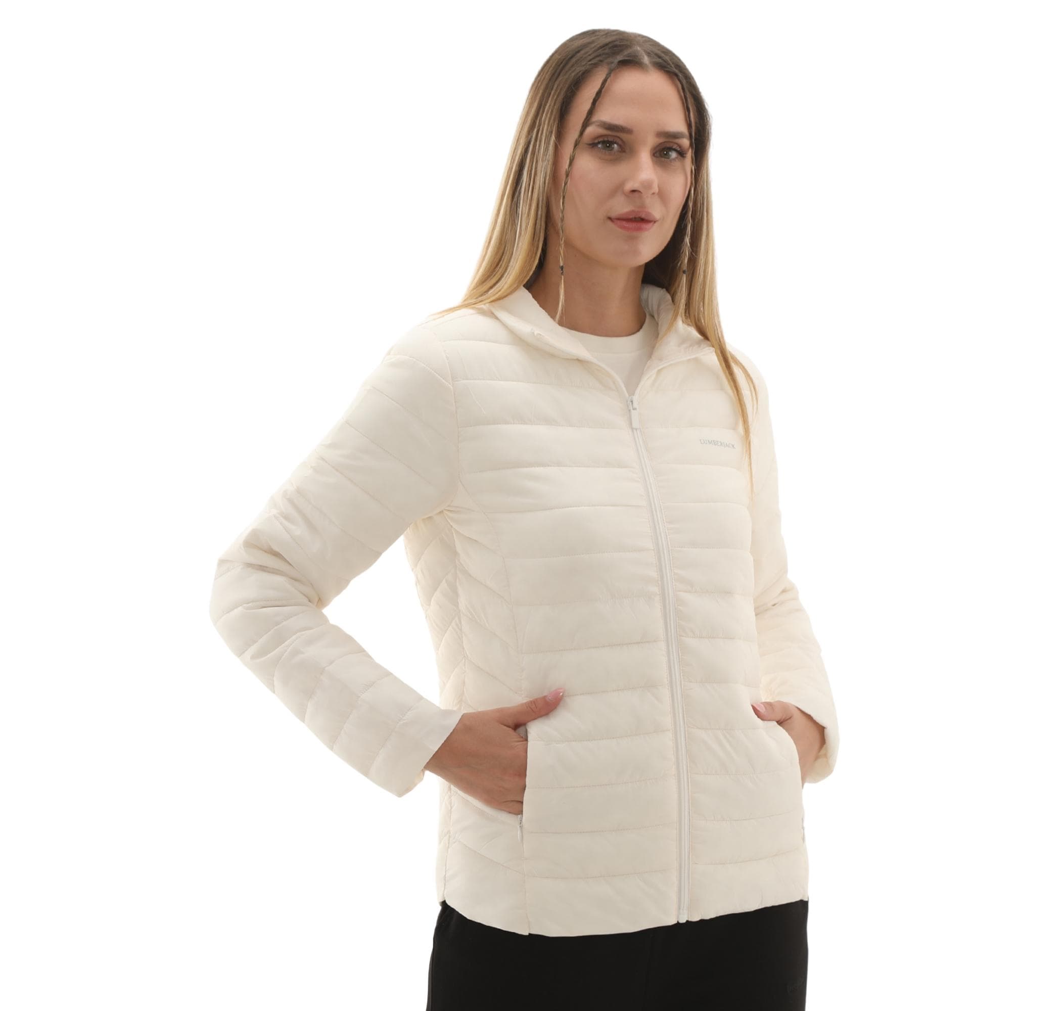 Lumberjack Lumberjack 5W Wb Padded 1Sn28 5Pr Kadın Mont Beyaz - 3